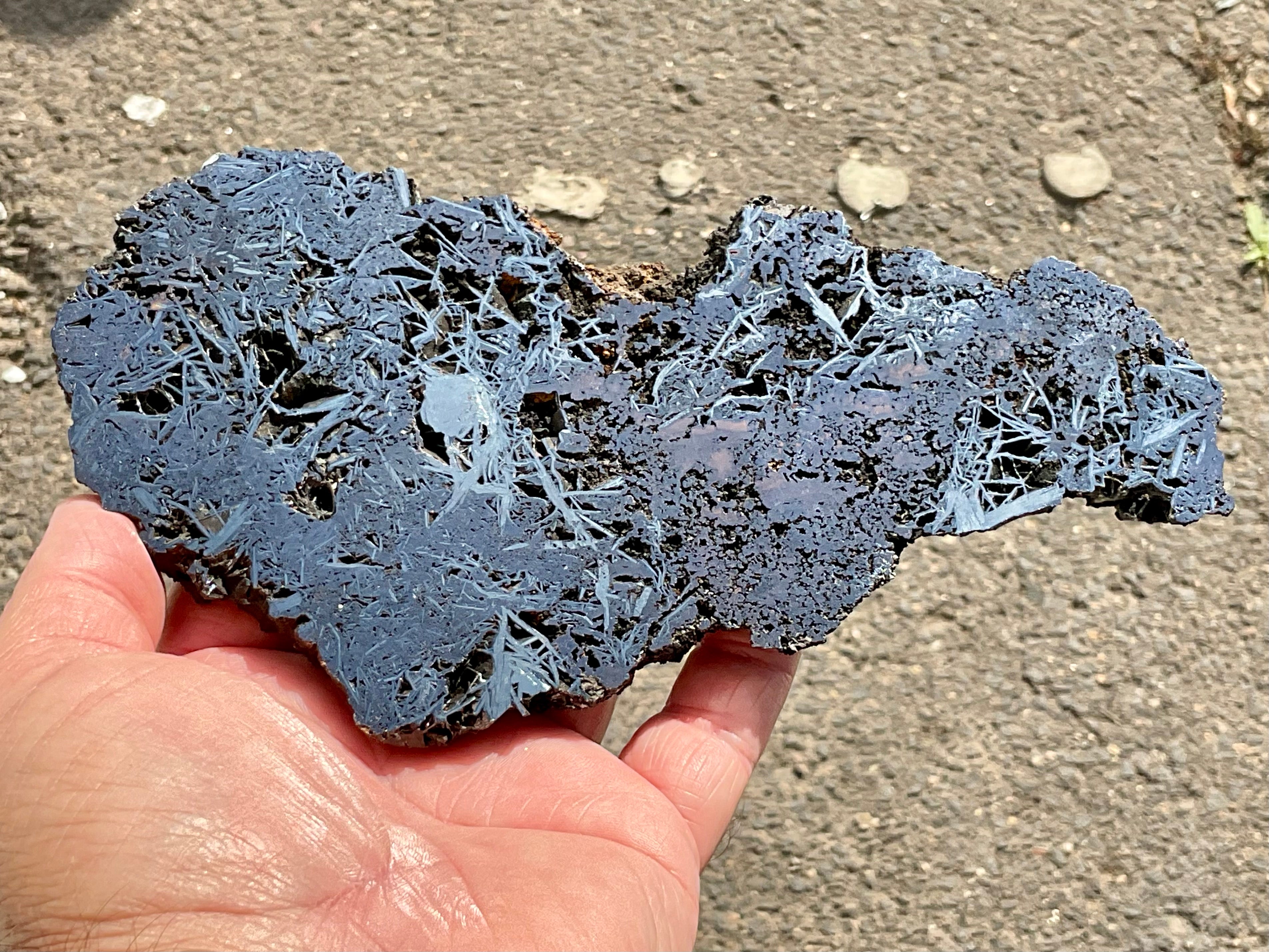362g Polished Reticulated Hematite Slab A