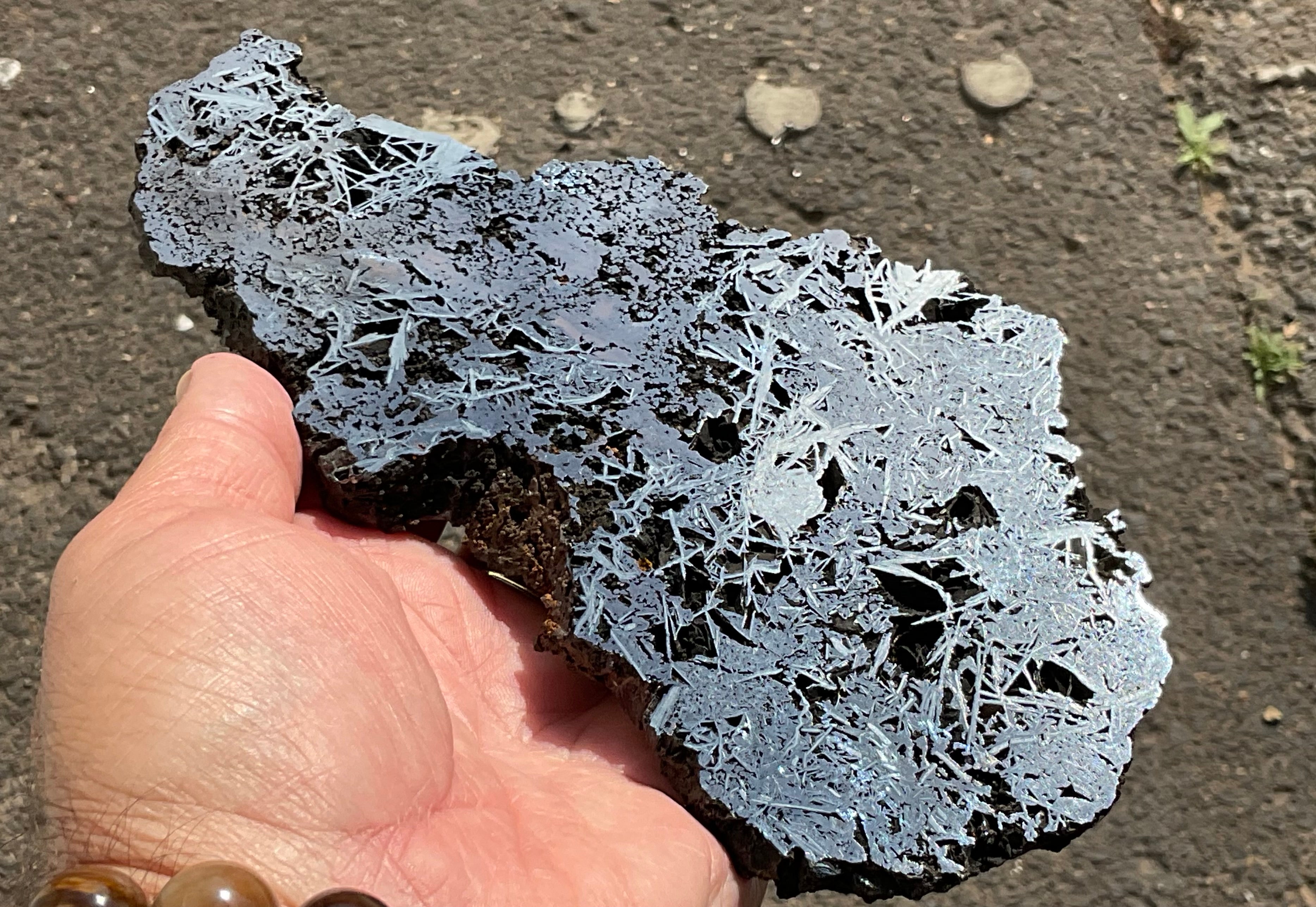 362g Polished Reticulated Hematite Slab A