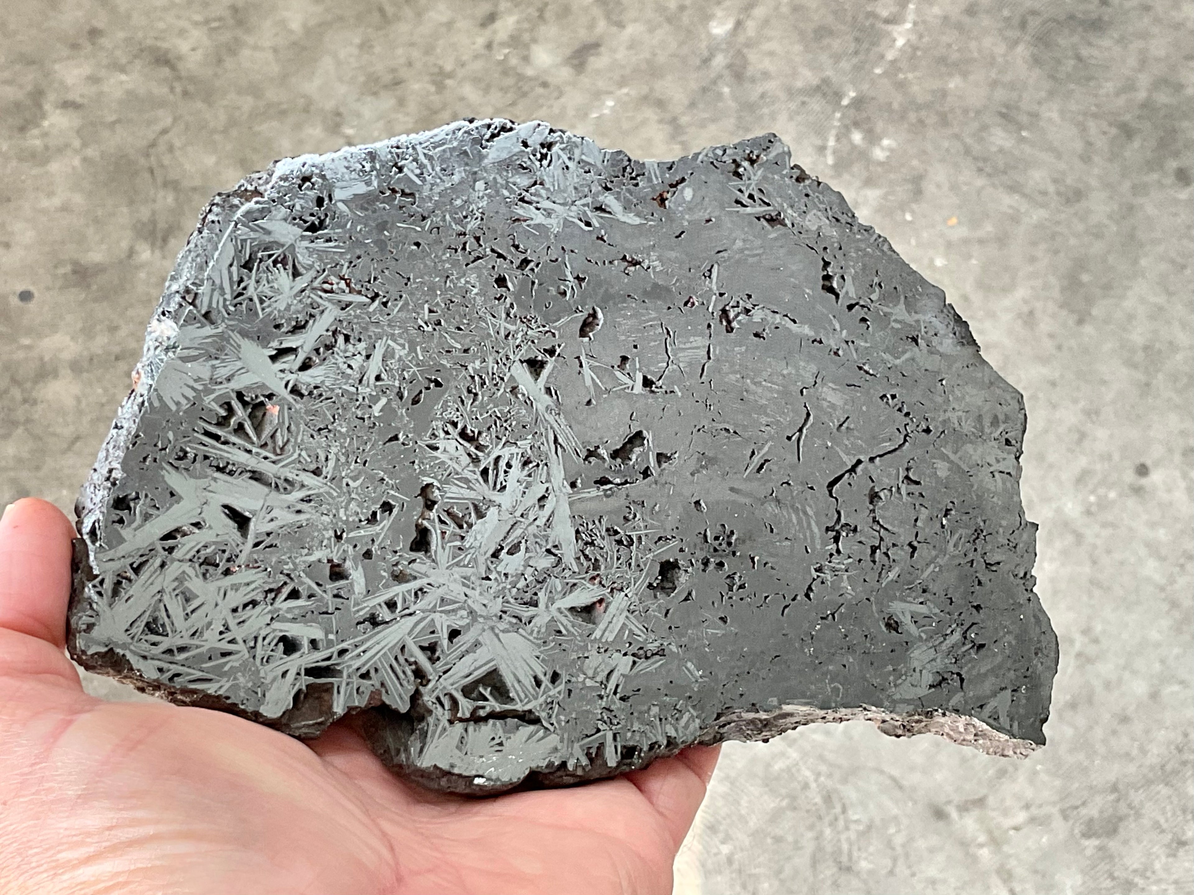 674g Polished Reticulated Hematite Slab B