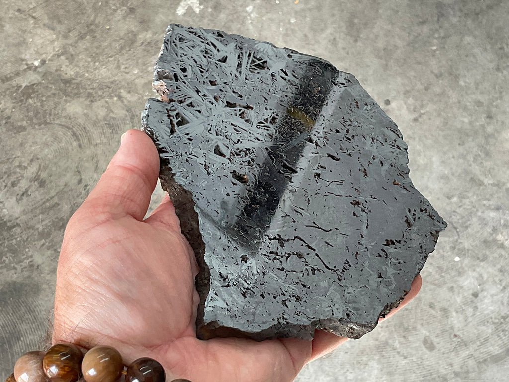 674g Polished Reticulated Hematite Slab B