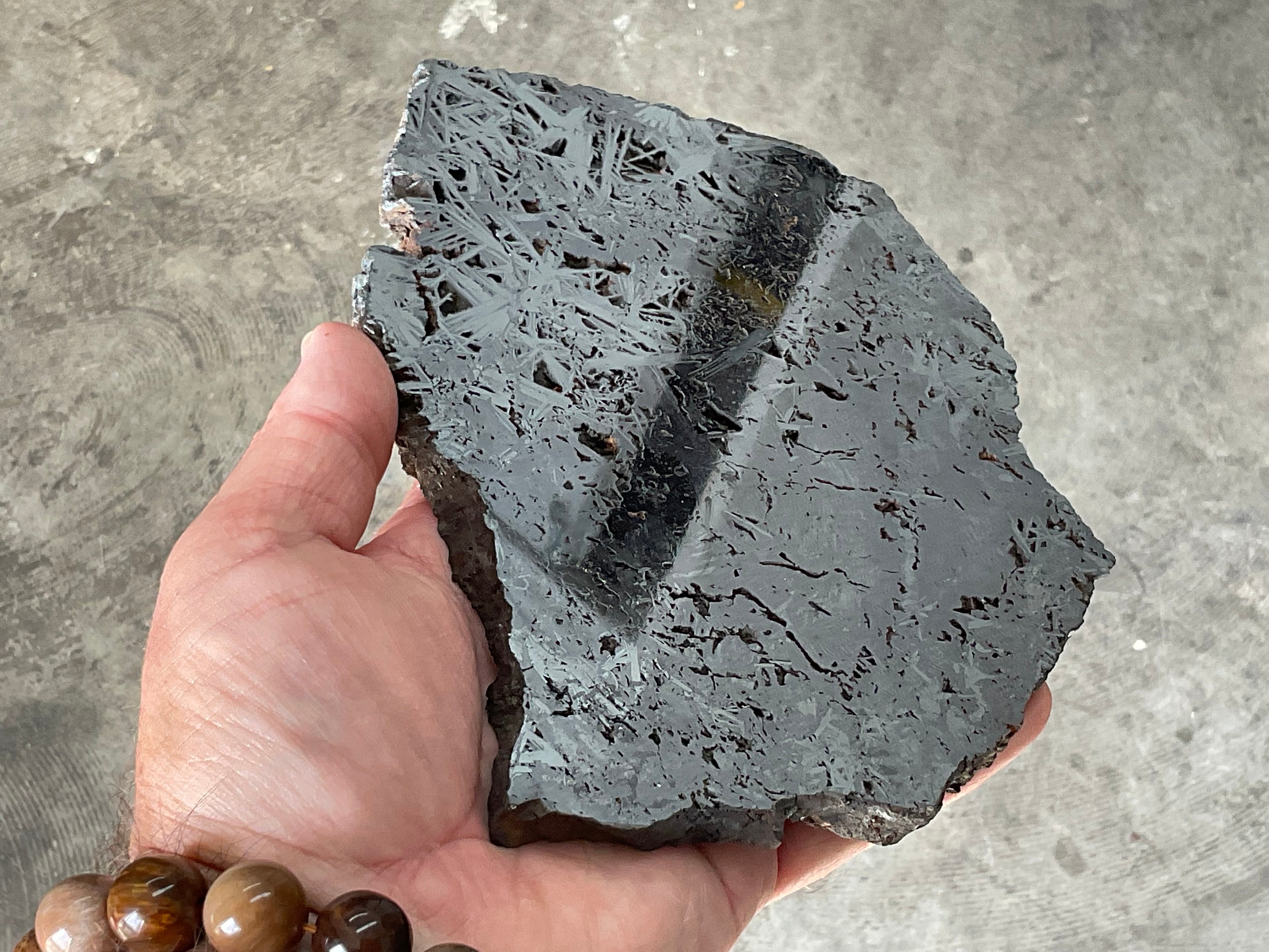 674g Polished Reticulated Hematite Slab B