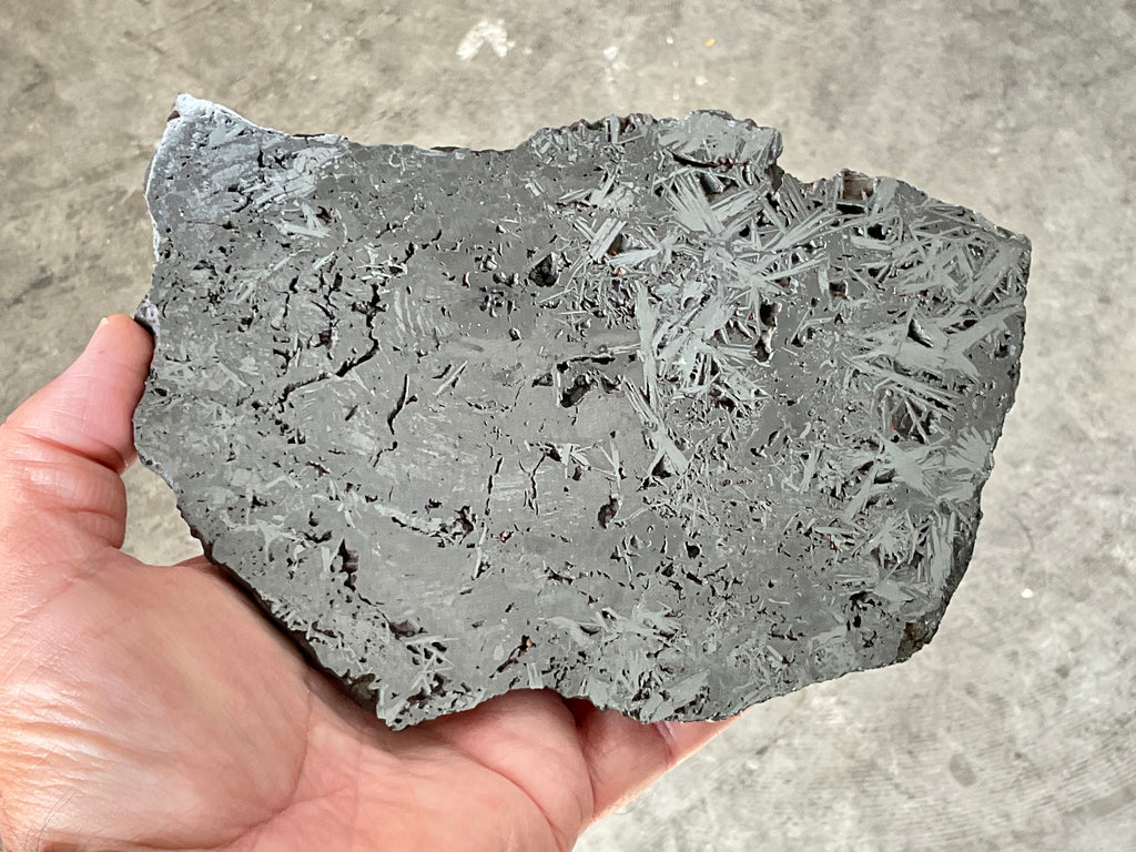674g Polished Reticulated Hematite Slab B