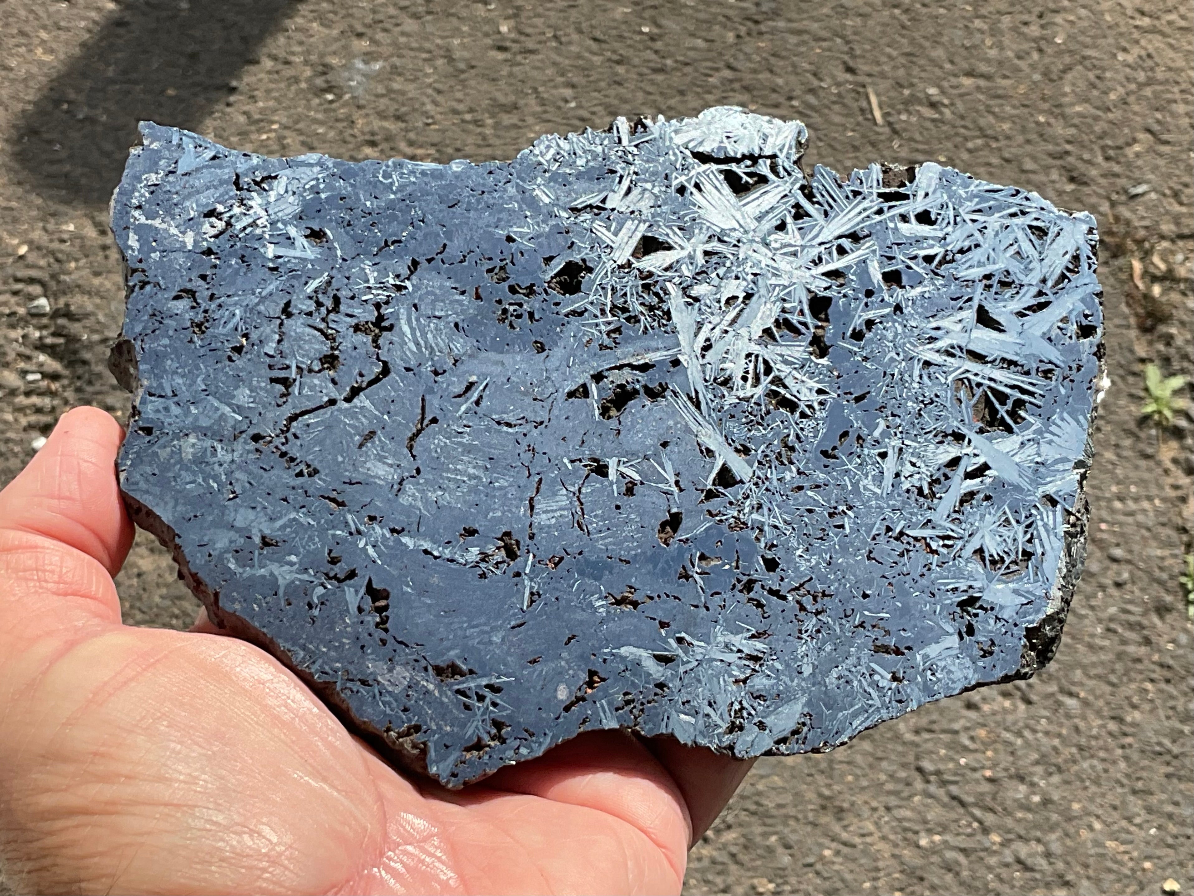 674g Polished Reticulated Hematite Slab B