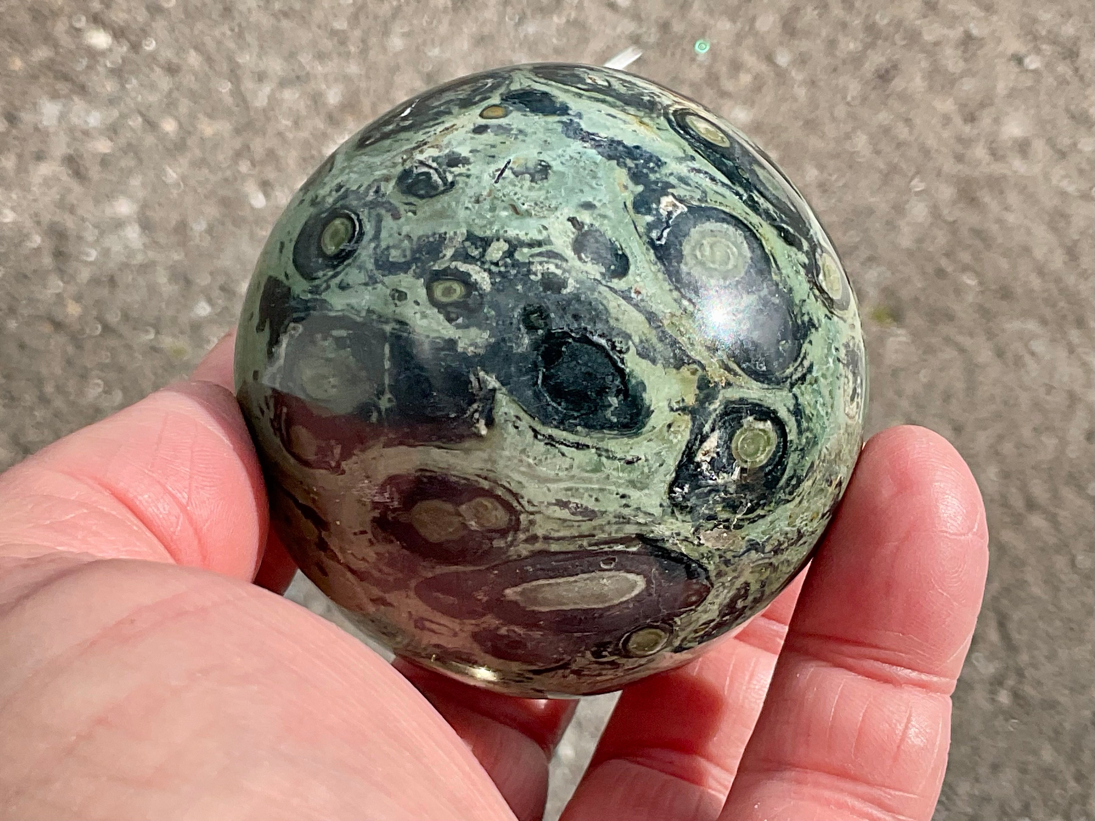 340g Kambaba Jasper Sphere 2C