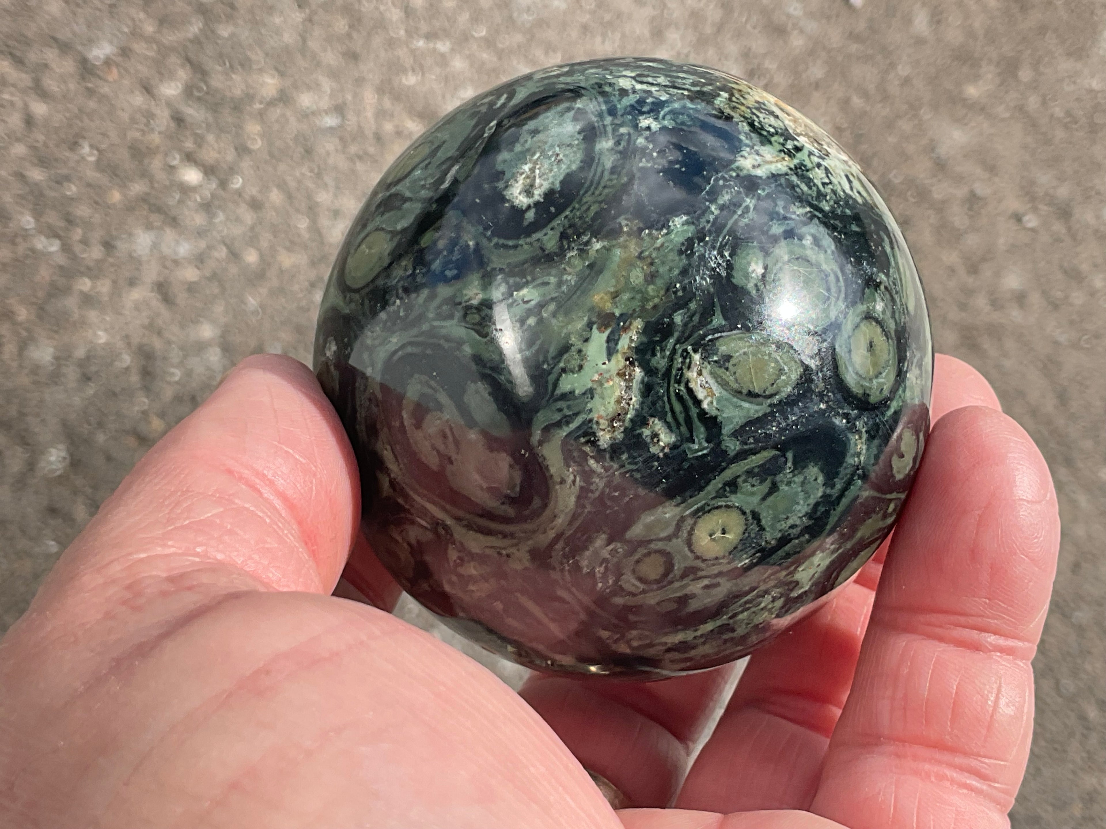 386g Kambaba Jasper Sphere 3B
