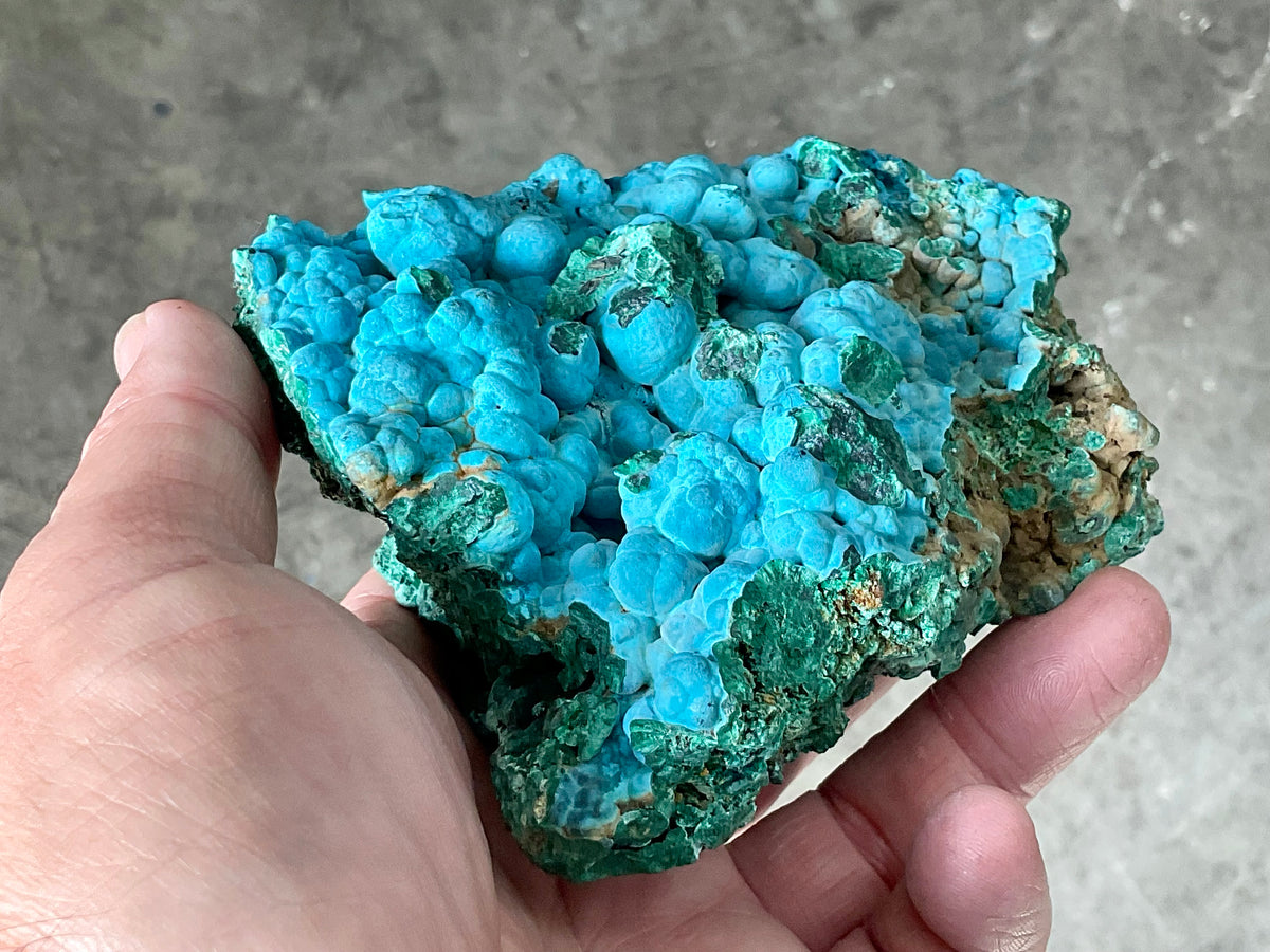 650g Malachite and Chrysocolla Rough Specimen A