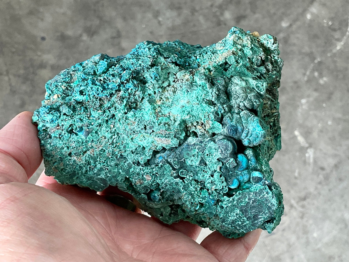 650g Malachite and Chrysocolla Rough Specimen A