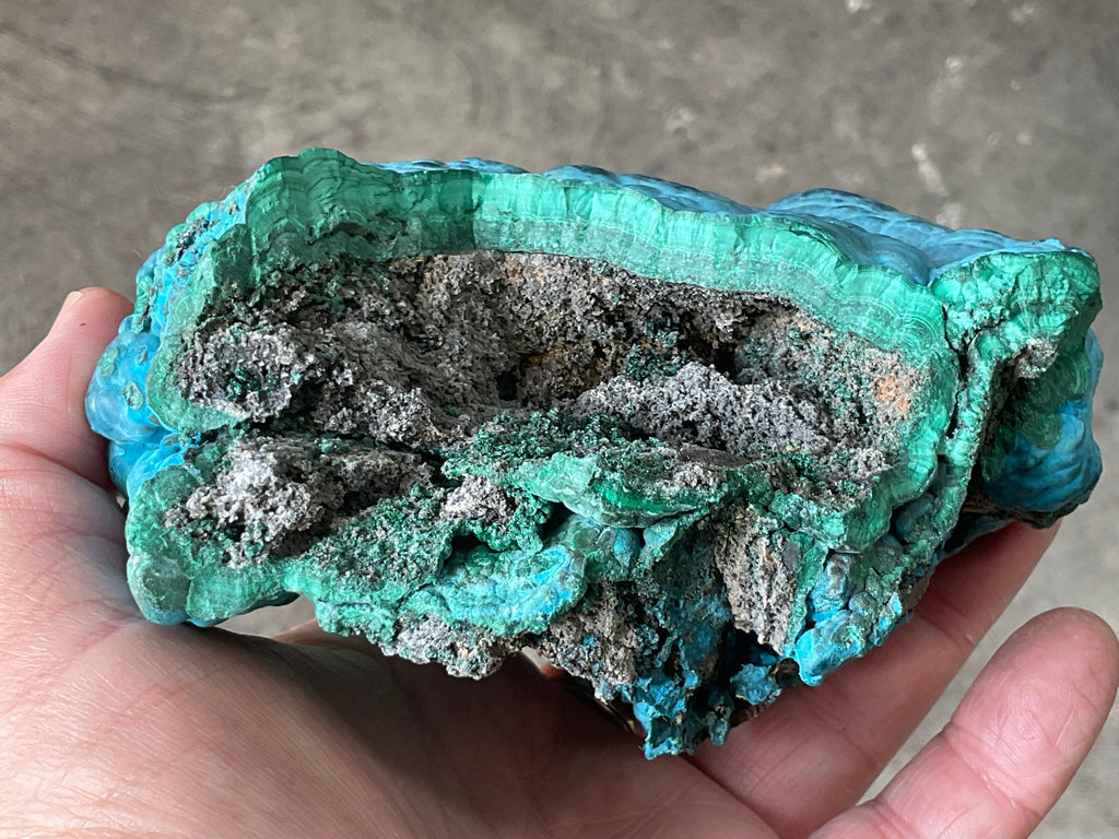 966g Malachite and Chrysocolla Rough Specimen B