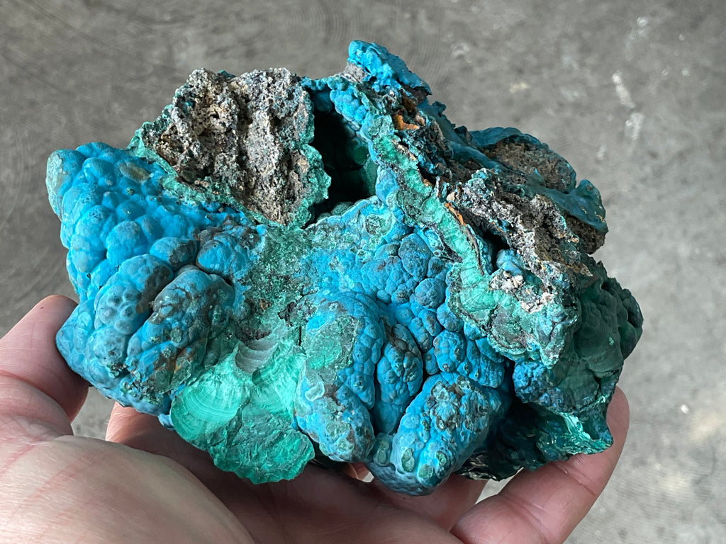 966g Malachite and Chrysocolla Rough Specimen B