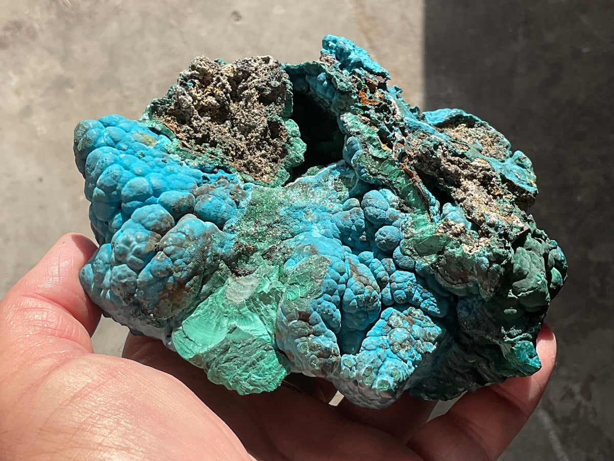 966g Malachite and Chrysocolla Rough Specimen B
