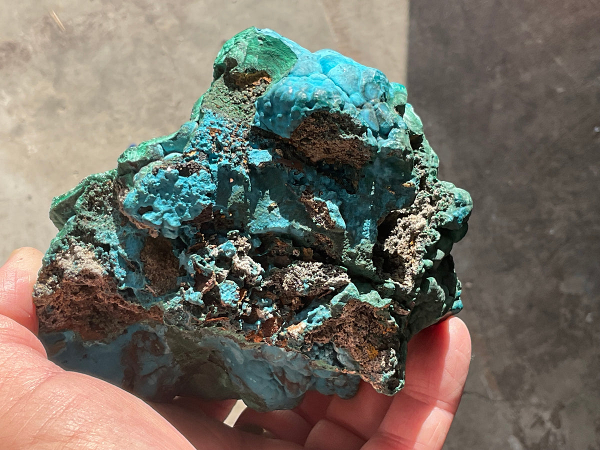 966g Malachite and Chrysocolla Rough Specimen B