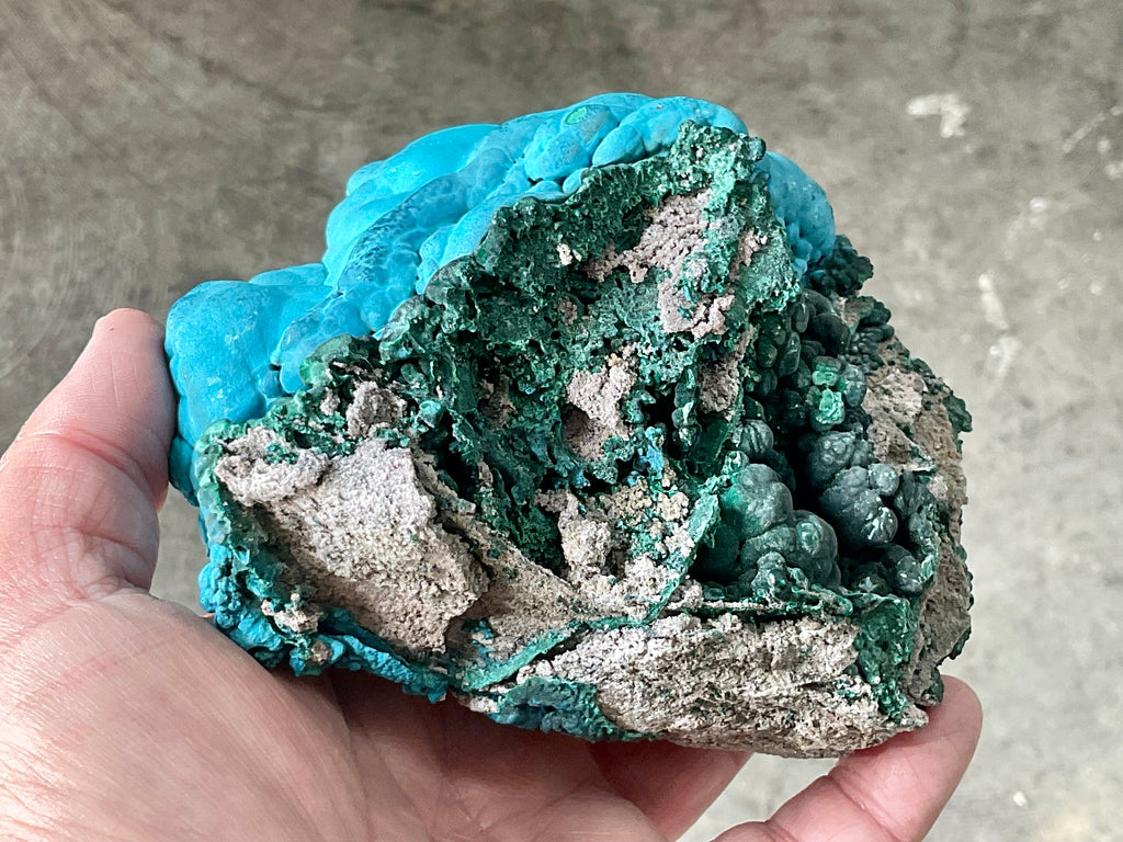 1,054g Malachite and Chrysocolla Rough Specimen C