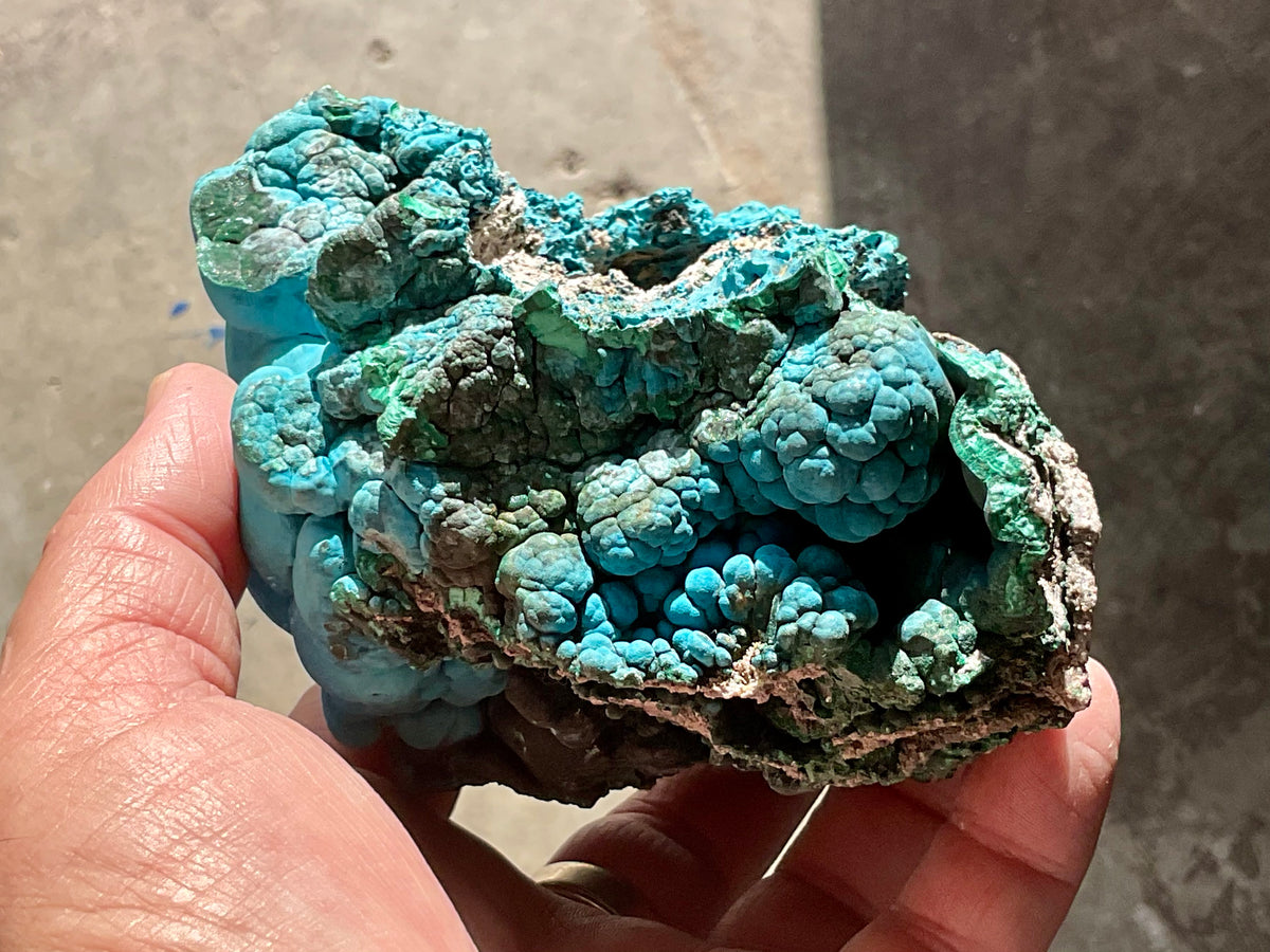 1,054g Malachite and Chrysocolla Rough Specimen C