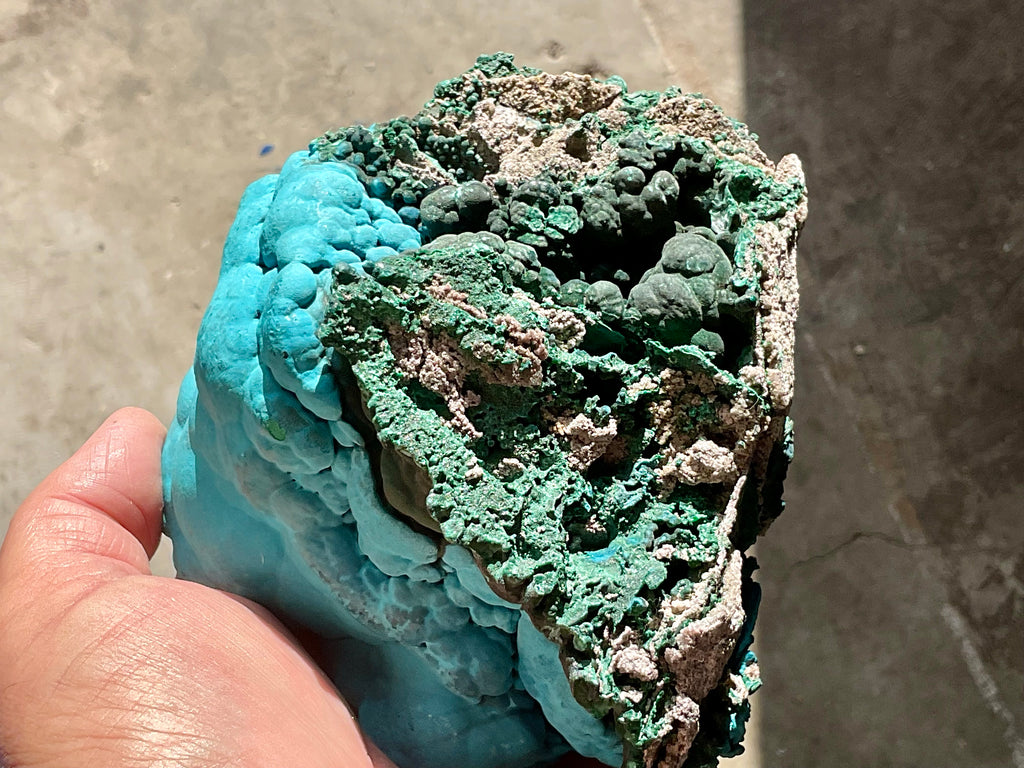 1,054g Malachite and Chrysocolla Rough Specimen C