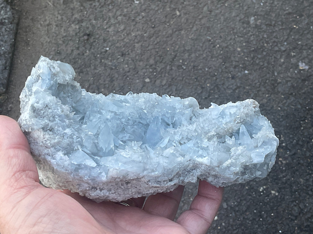 1055g Dog Tooth Celestine/Celestine Geode Specimen