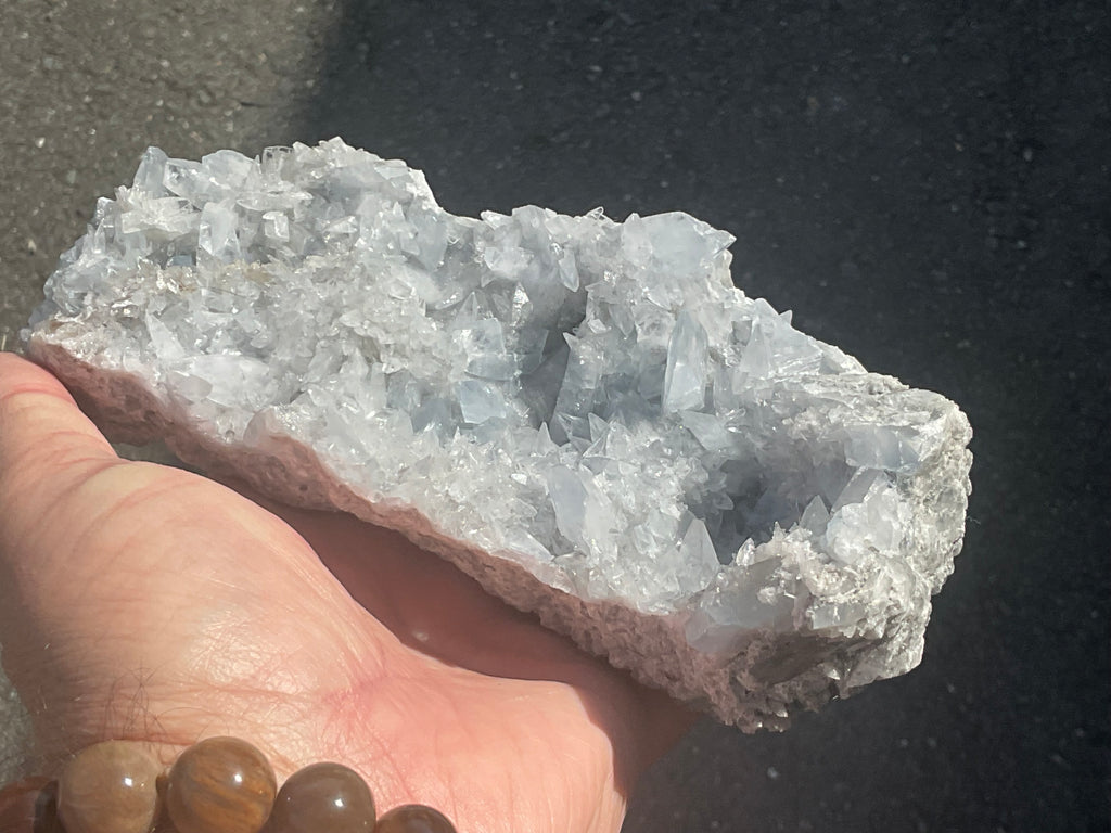 1055g Dog Tooth Celestine/Celestine Geode Specimen