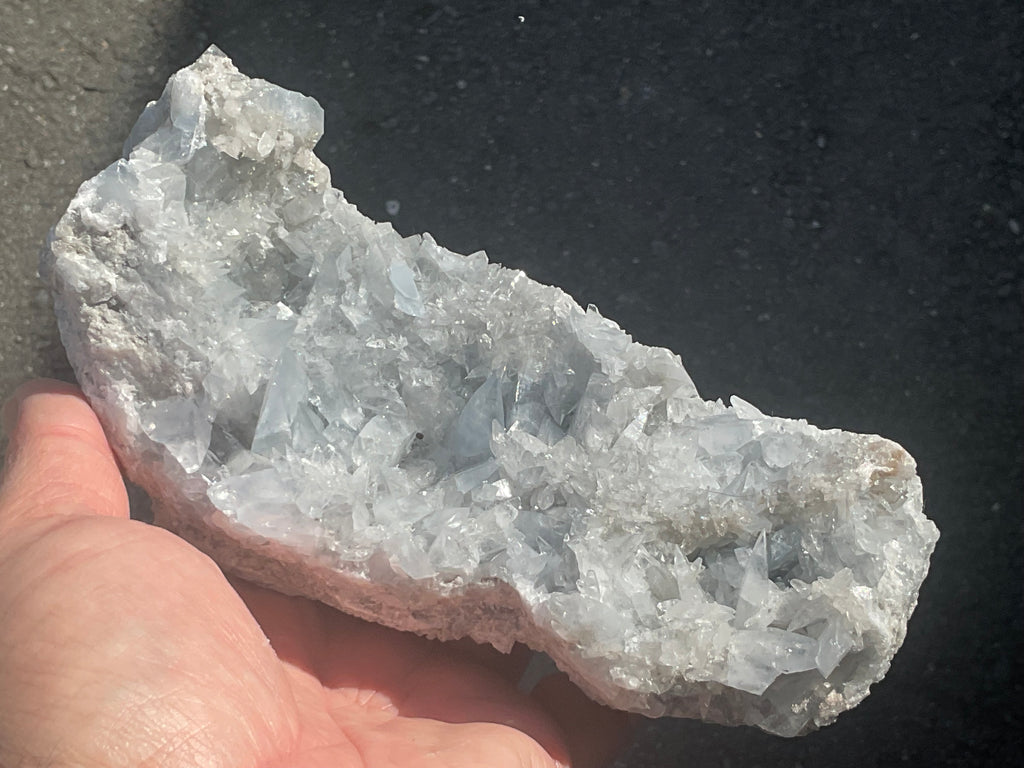1055g Dog Tooth Celestine/Celestine Geode Specimen