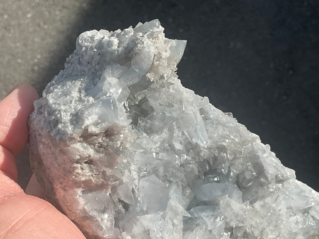 1055g Dog Tooth Celestine/Celestine Geode Specimen