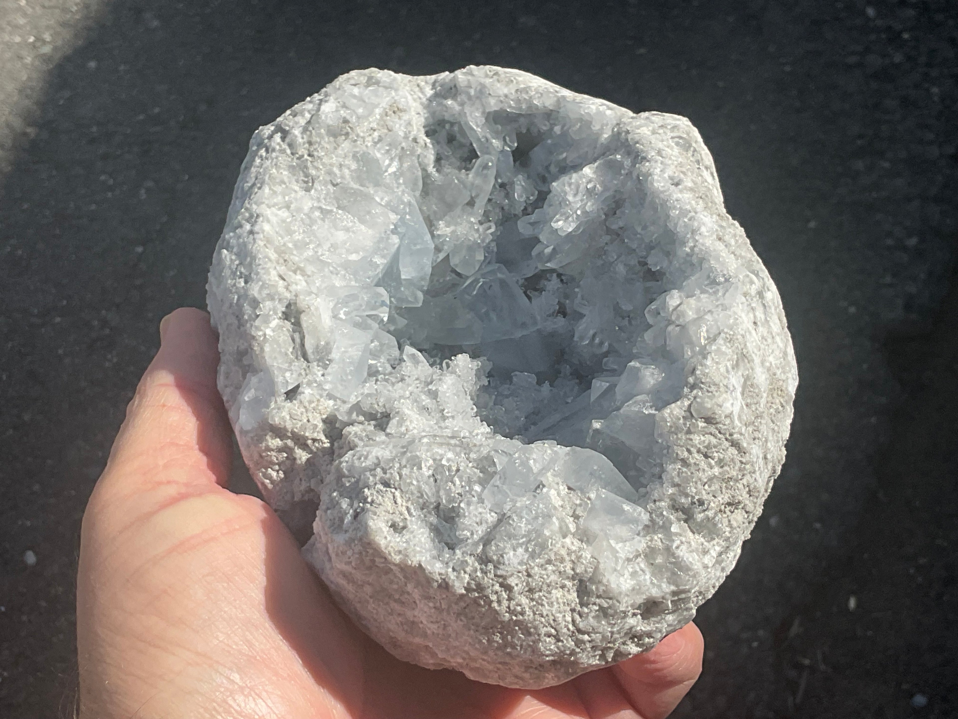 1838g Celestite/Celestine Geode