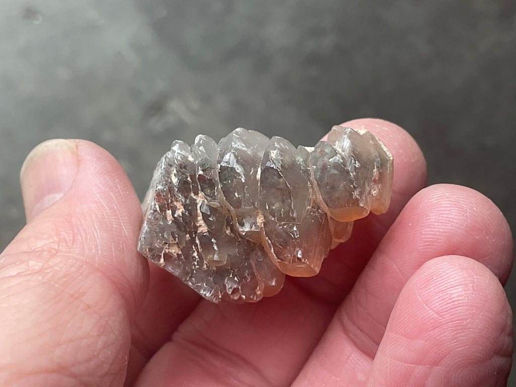 28g Red Pagoda Calcite Specimen 2C from Hubei,China