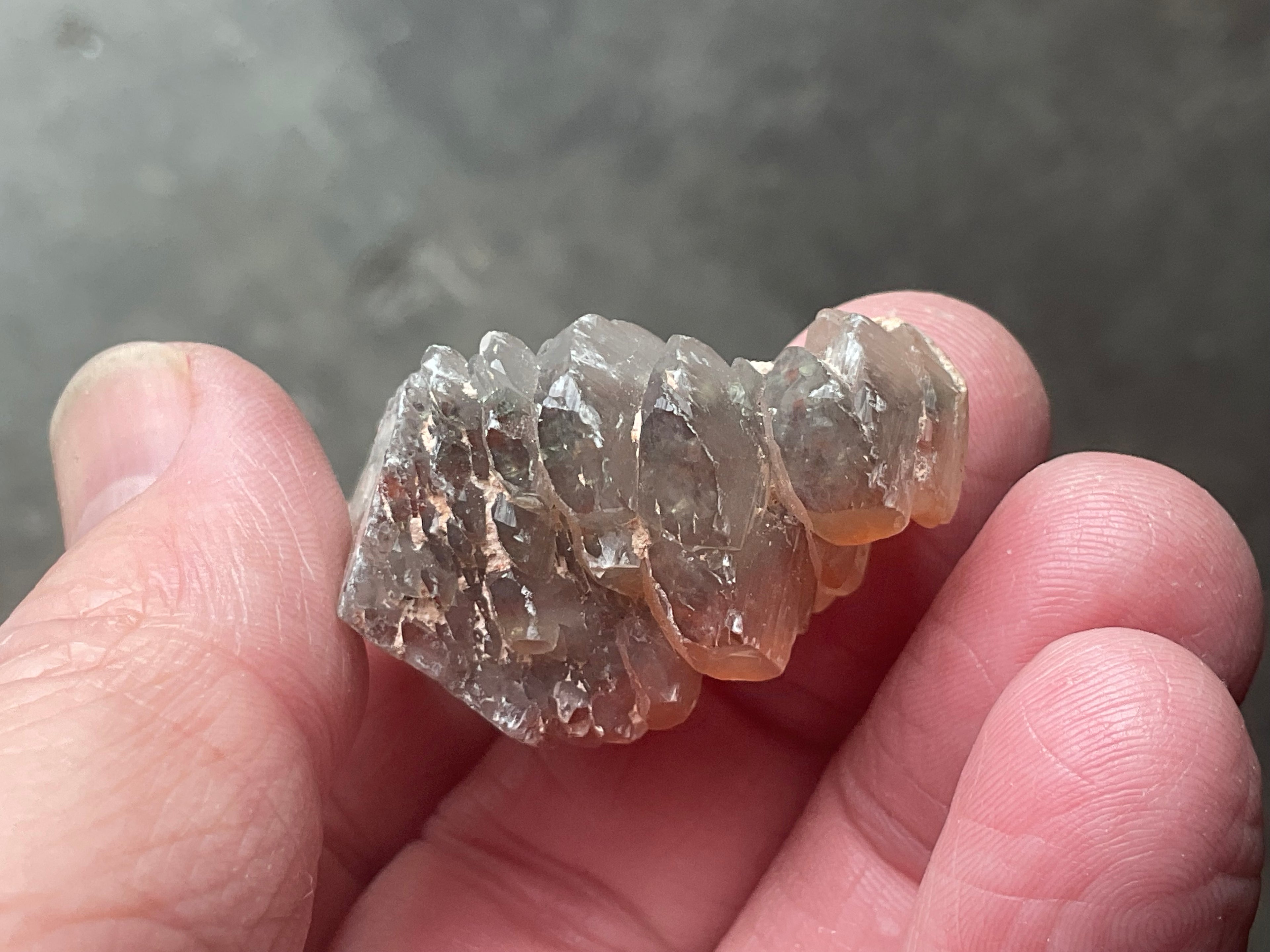 28g Red Pagoda Calcite Specimen 2C from Hubei,China