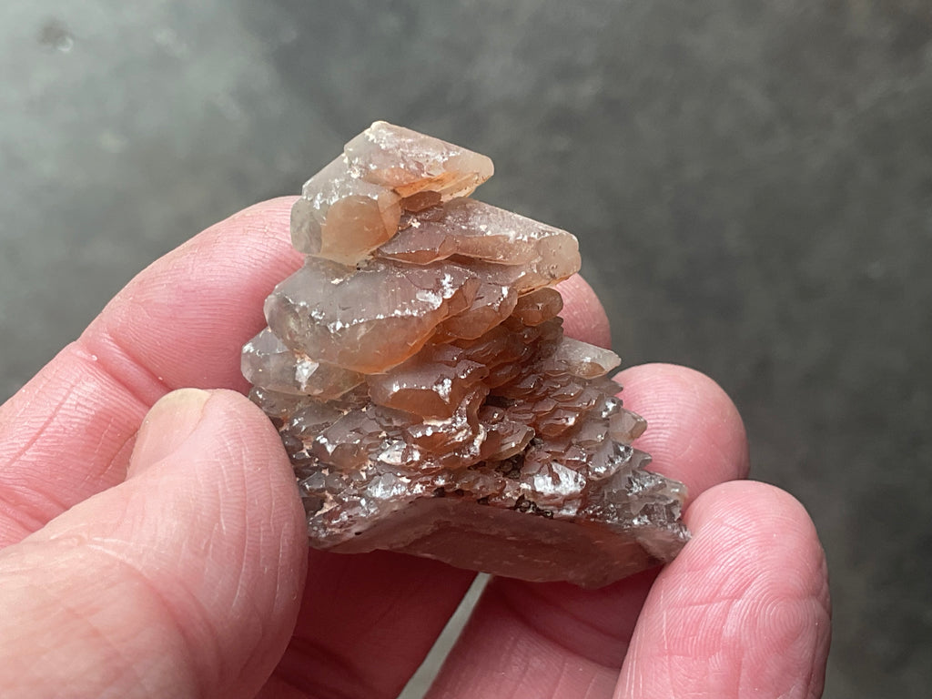 28g Red Pagoda Calcite Specimen 2C from Hubei,China
