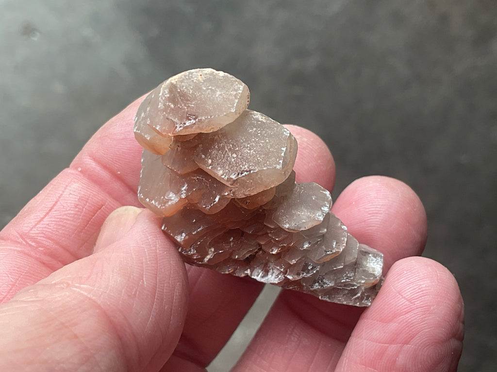 28g Red Pagoda Calcite Specimen 2C from Hubei,China