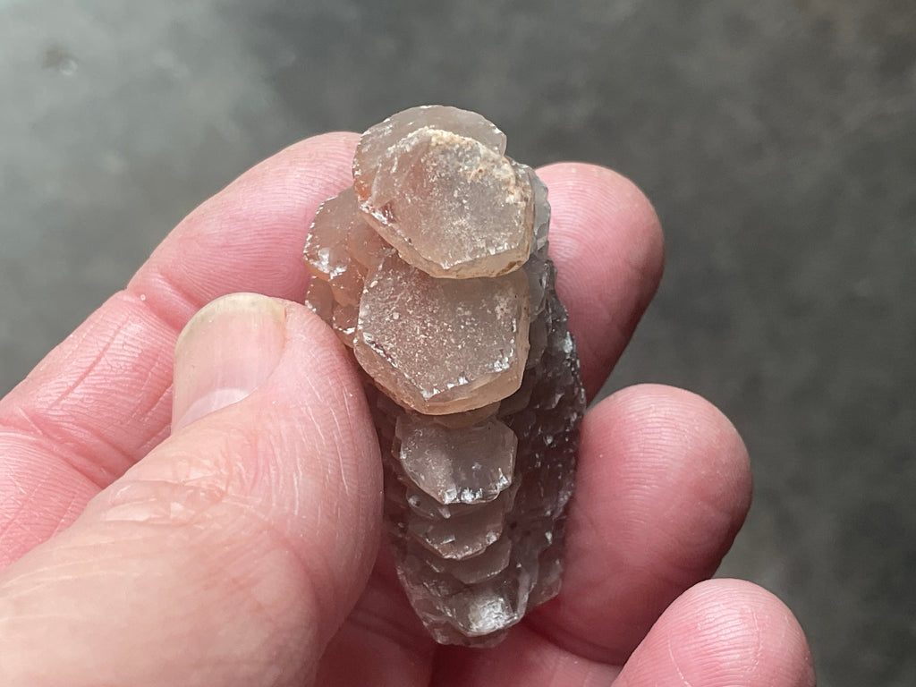 28g Red Pagoda Calcite Specimen 2C from Hubei,China