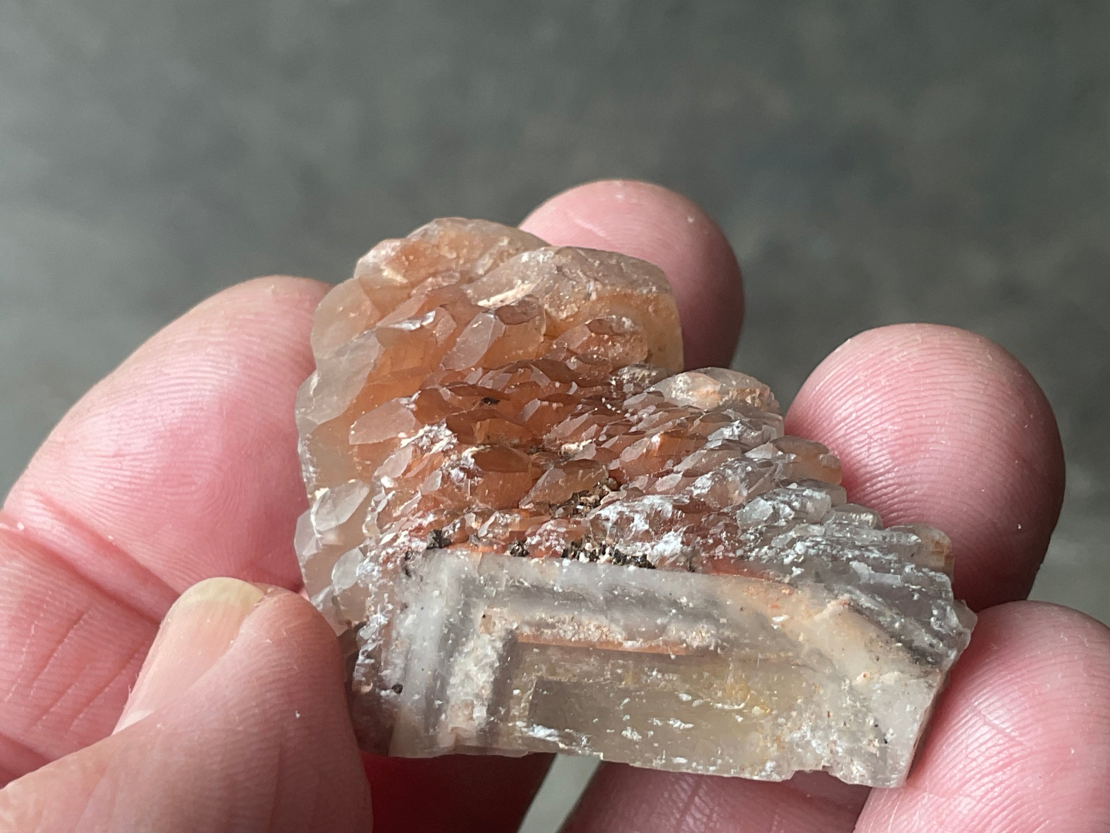 28g Red Pagoda Calcite Specimen 2C from Hubei,China