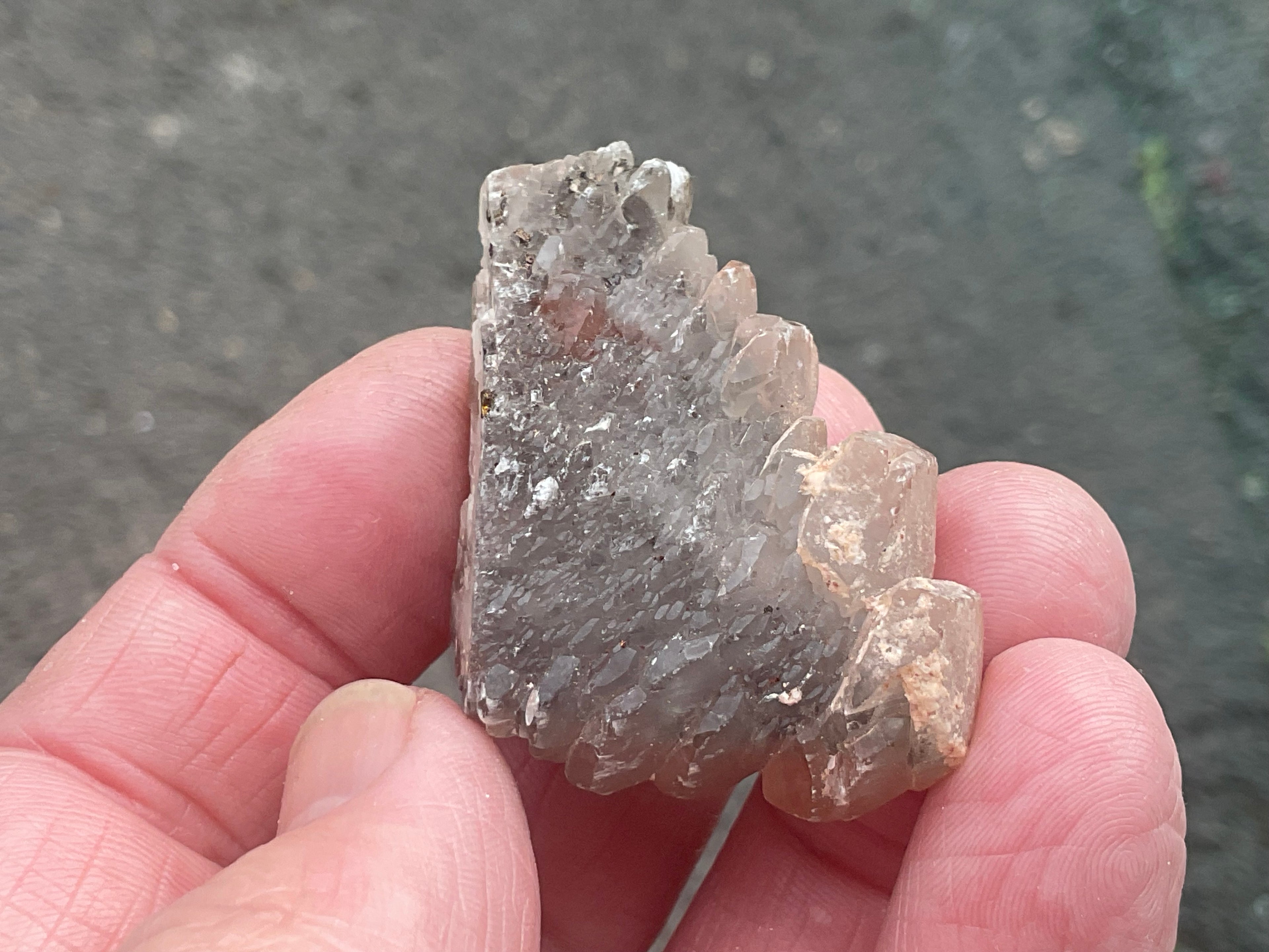 28g Red Pagoda Calcite Specimen 2C from Hubei,China