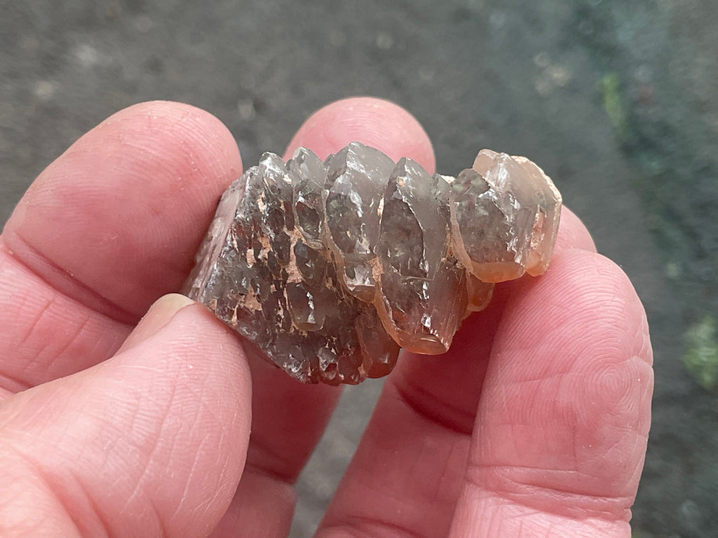 28g Red Pagoda Calcite Specimen 2C from Hubei,China
