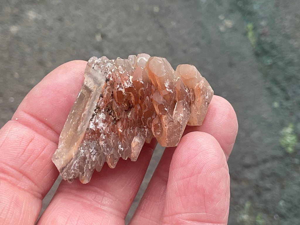 28g Red Pagoda Calcite Specimen 2C from Hubei,China