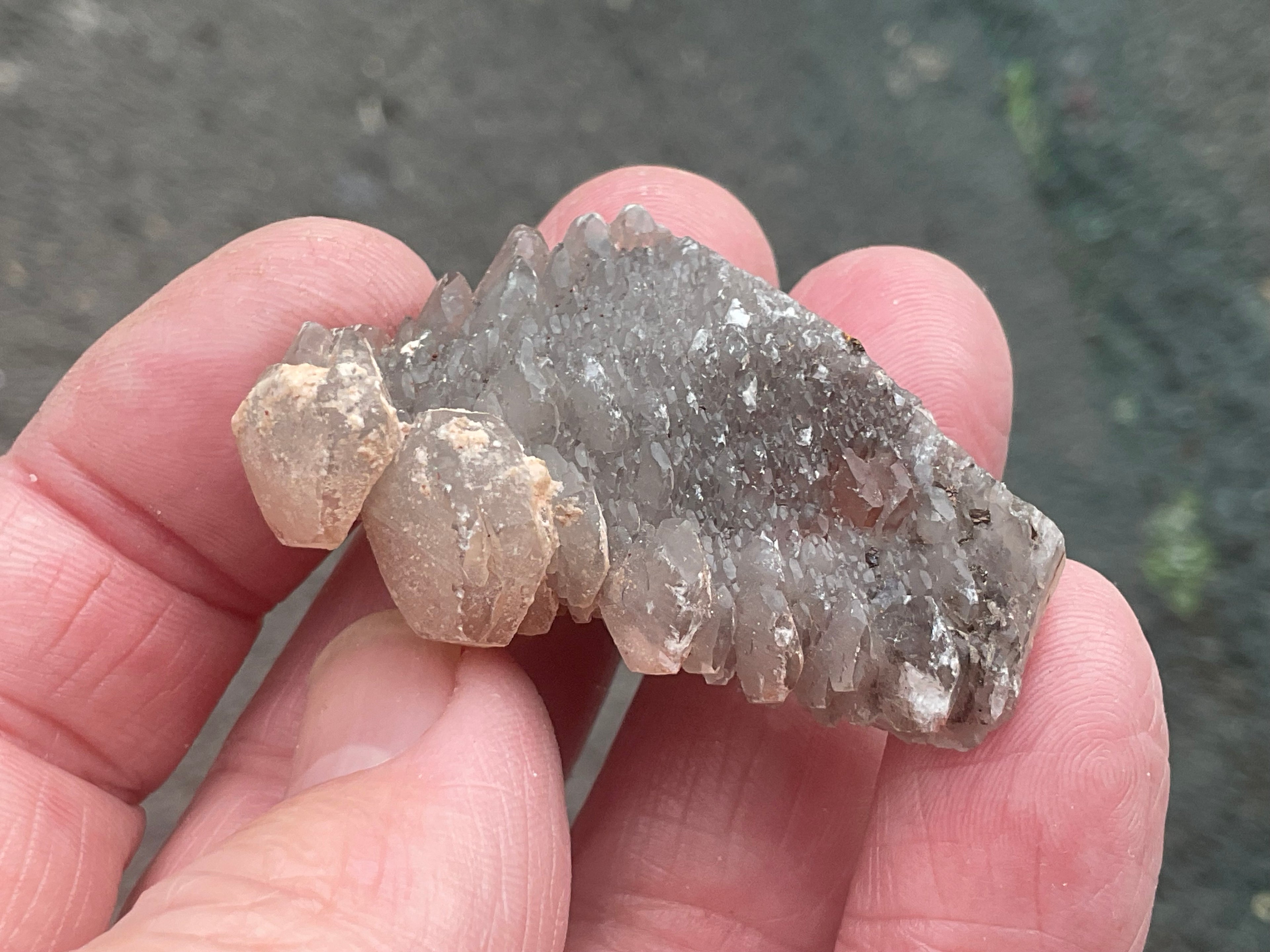28g Red Pagoda Calcite Specimen 2C from Hubei,China
