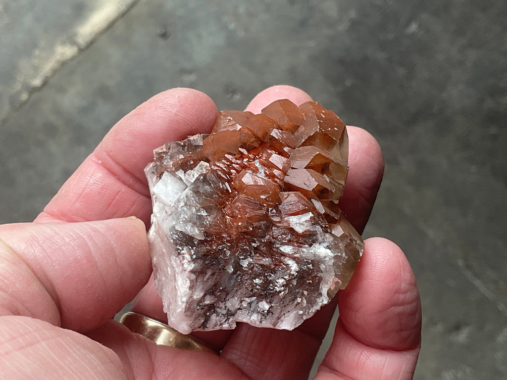 70g Red Pagoda Calcite Specimen 5A from Hubei, China