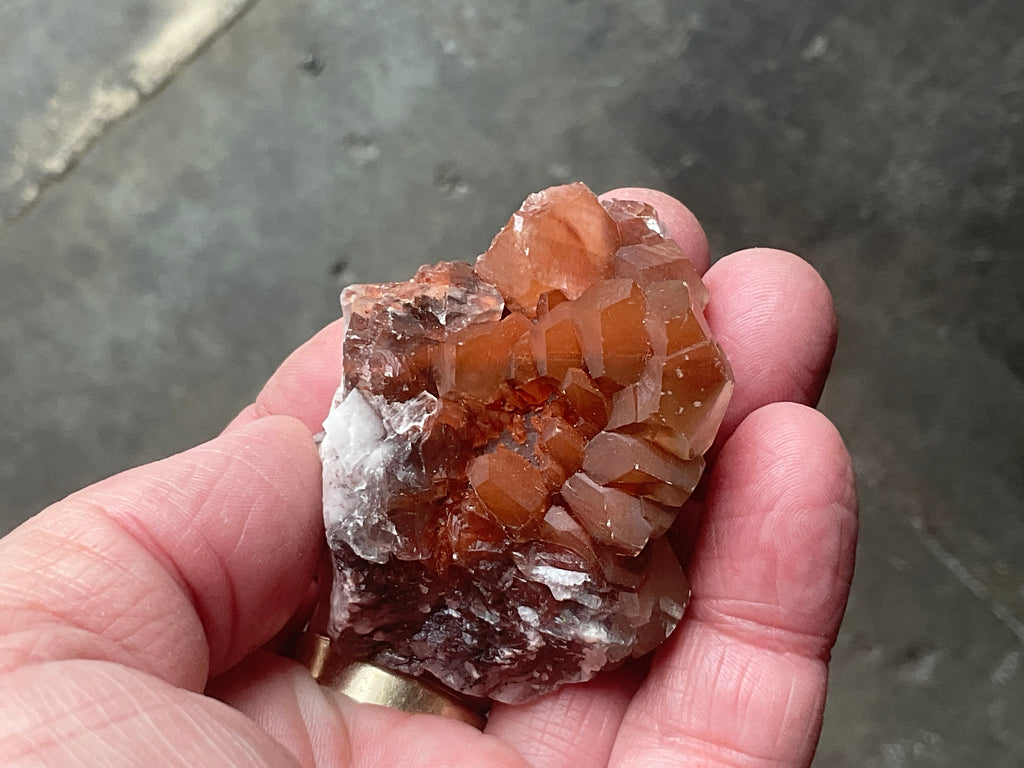 70g Red Pagoda Calcite Specimen 5A from Hubei, China