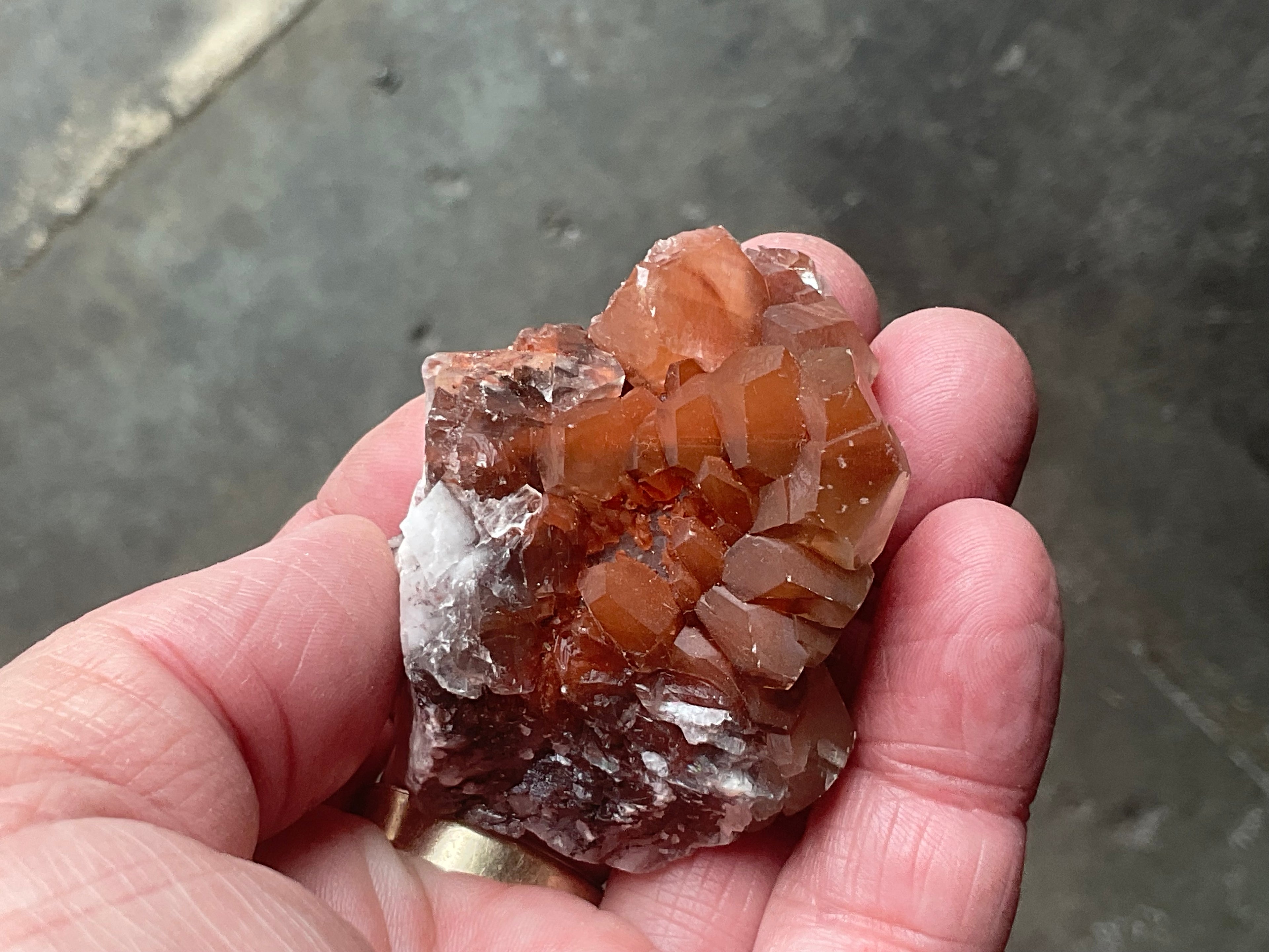 70g Red Pagoda Calcite Specimen 5A from Hubei, China