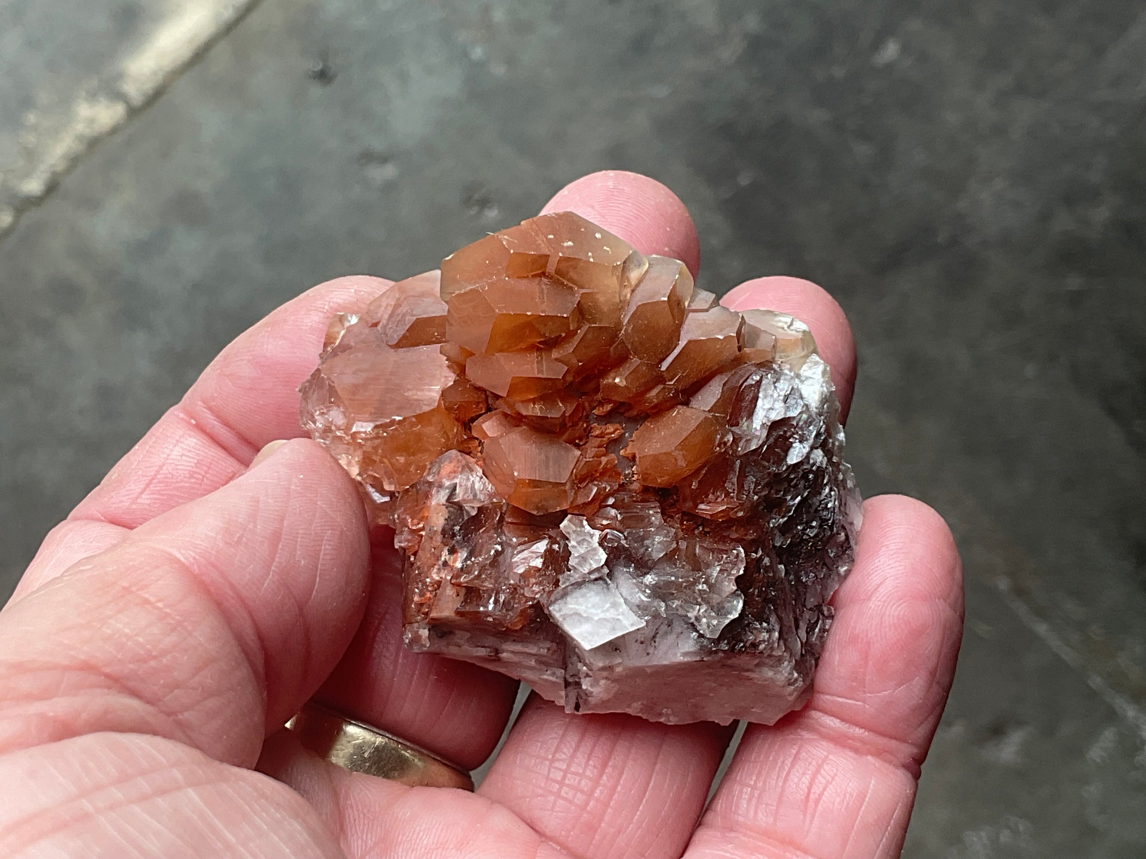 70g Red Pagoda Calcite Specimen 5A from Hubei, China