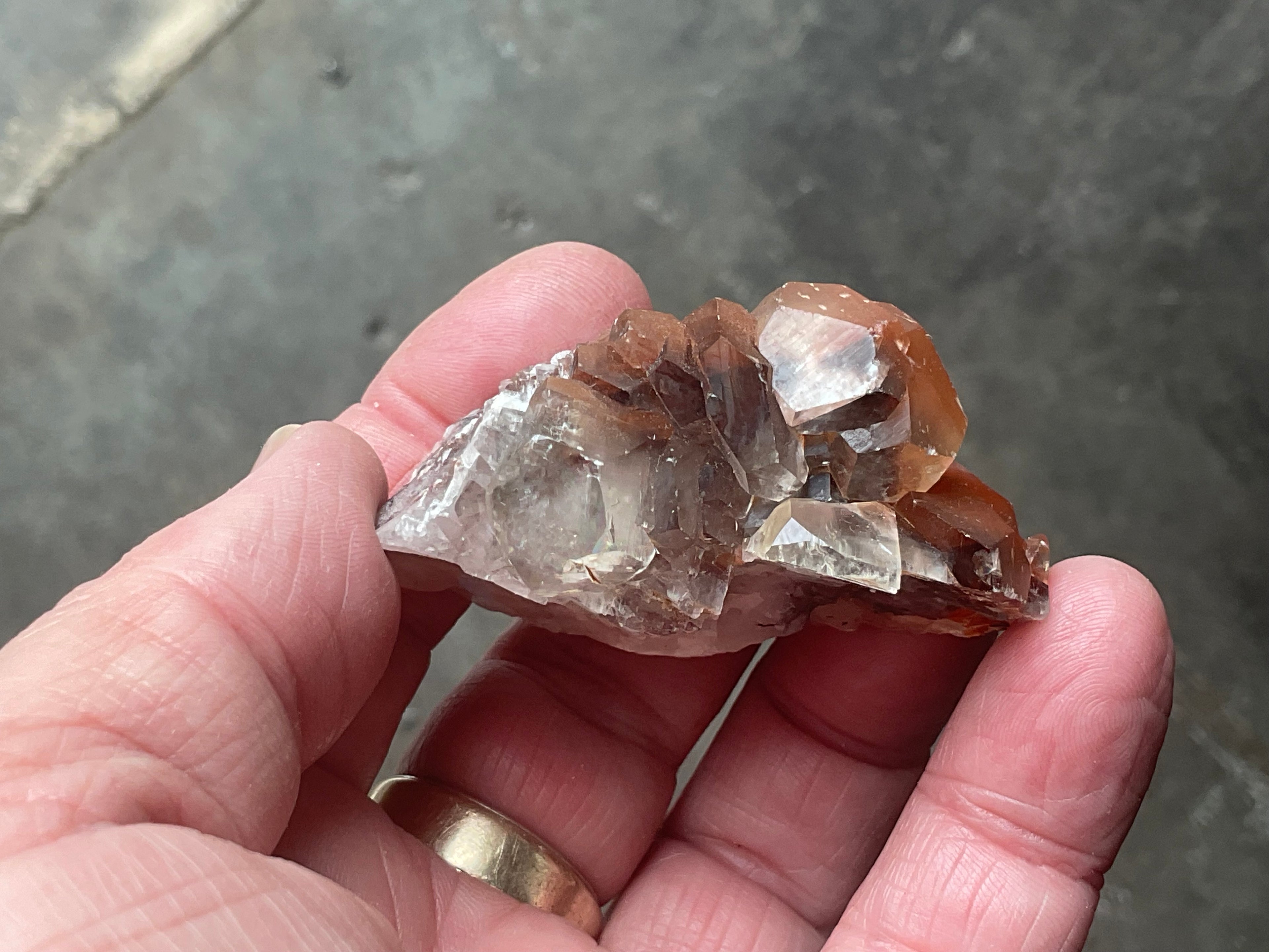 70g Red Pagoda Calcite Specimen 5A from Hubei, China