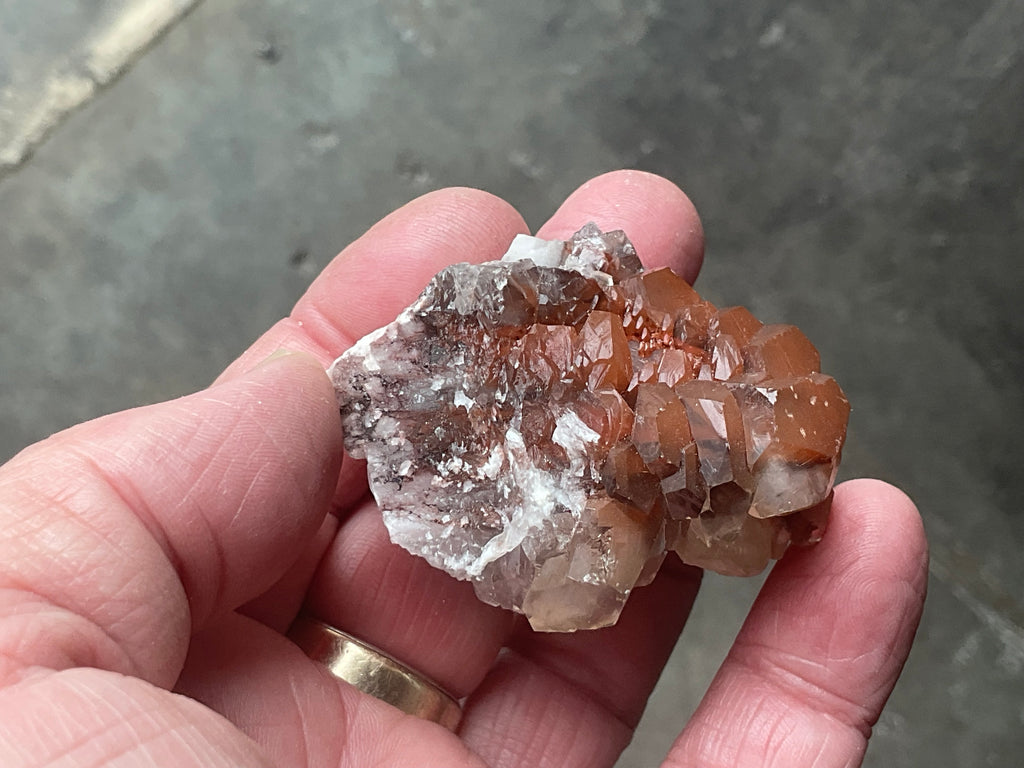 70g Red Pagoda Calcite Specimen 5A from Hubei, China