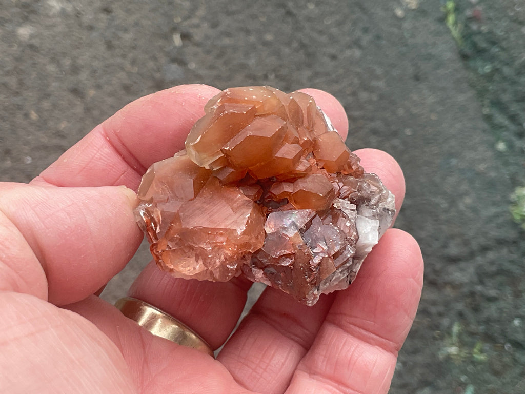70g Red Pagoda Calcite Specimen 5A from Hubei, China