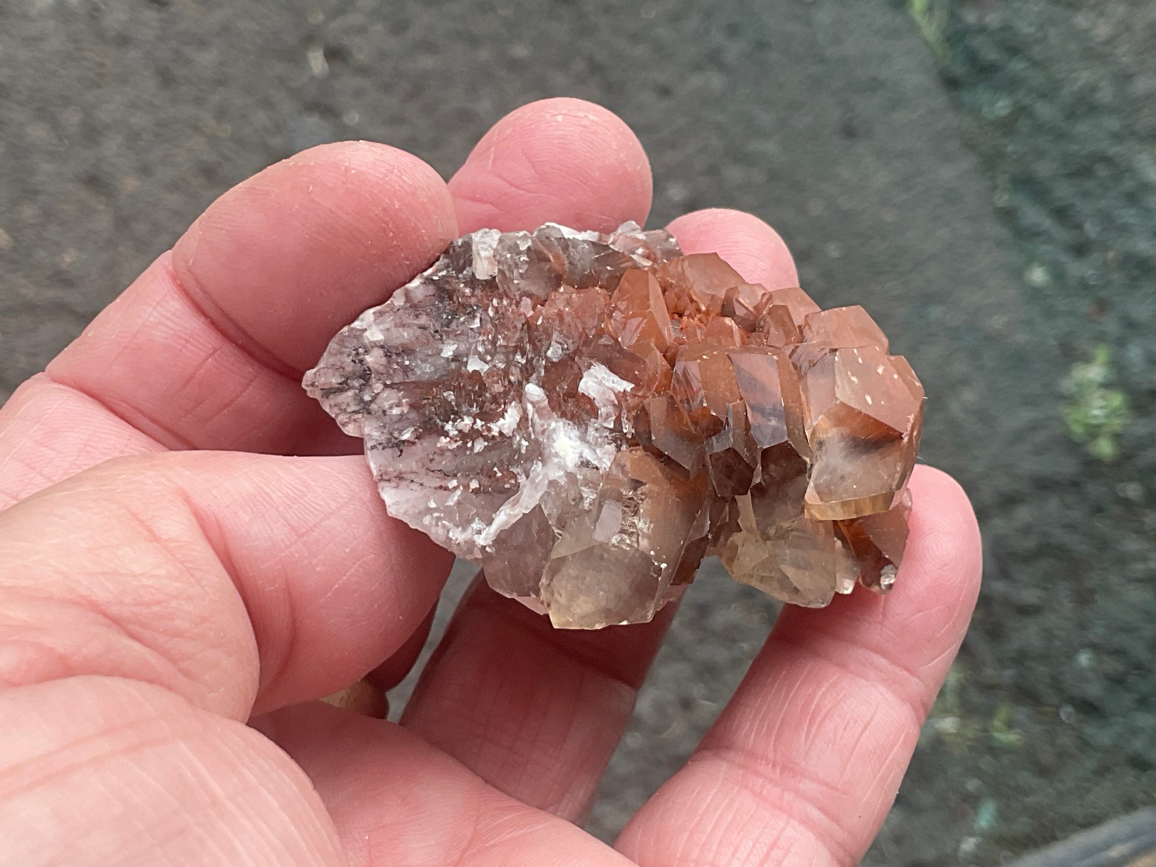 70g Red Pagoda Calcite Specimen 5A from Hubei, China