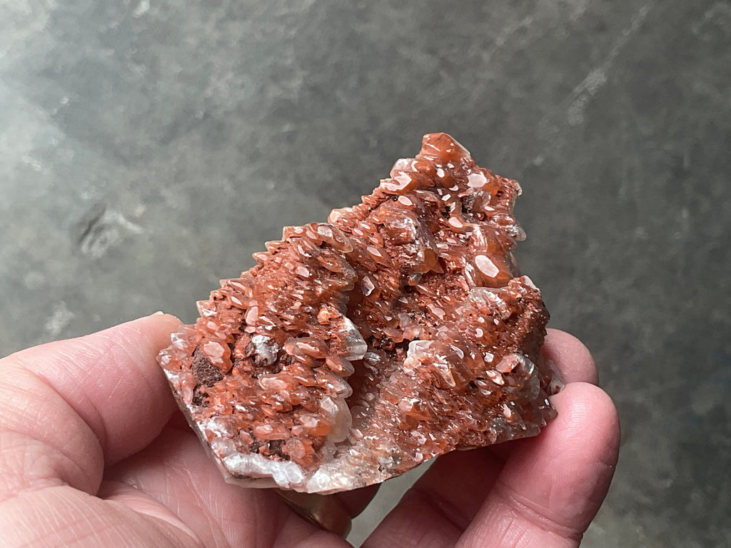 136g Red Pagoda Calcite Specimen 5C from Hubei, China