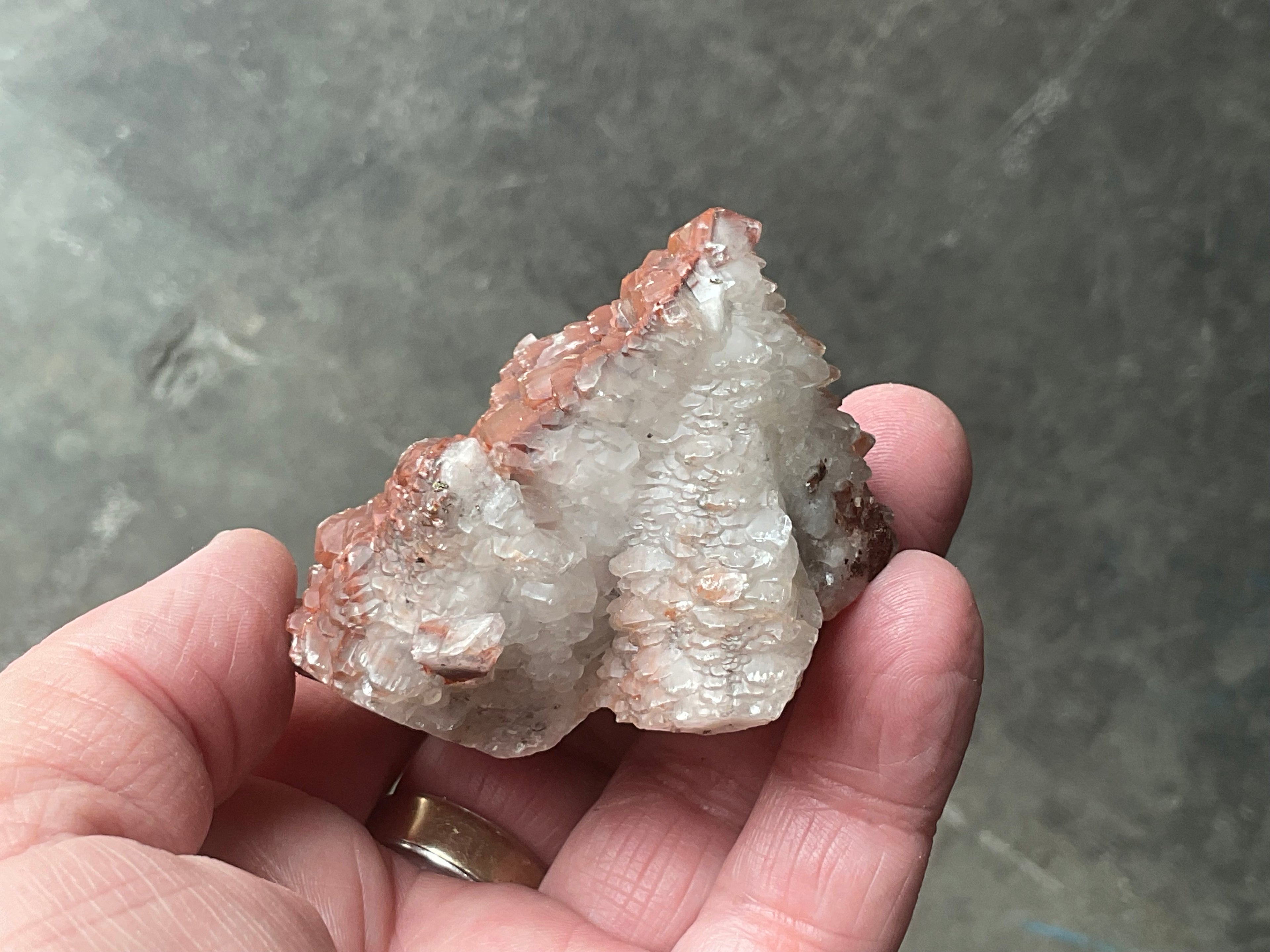 136g Red Pagoda Calcite Specimen 5C from Hubei, China