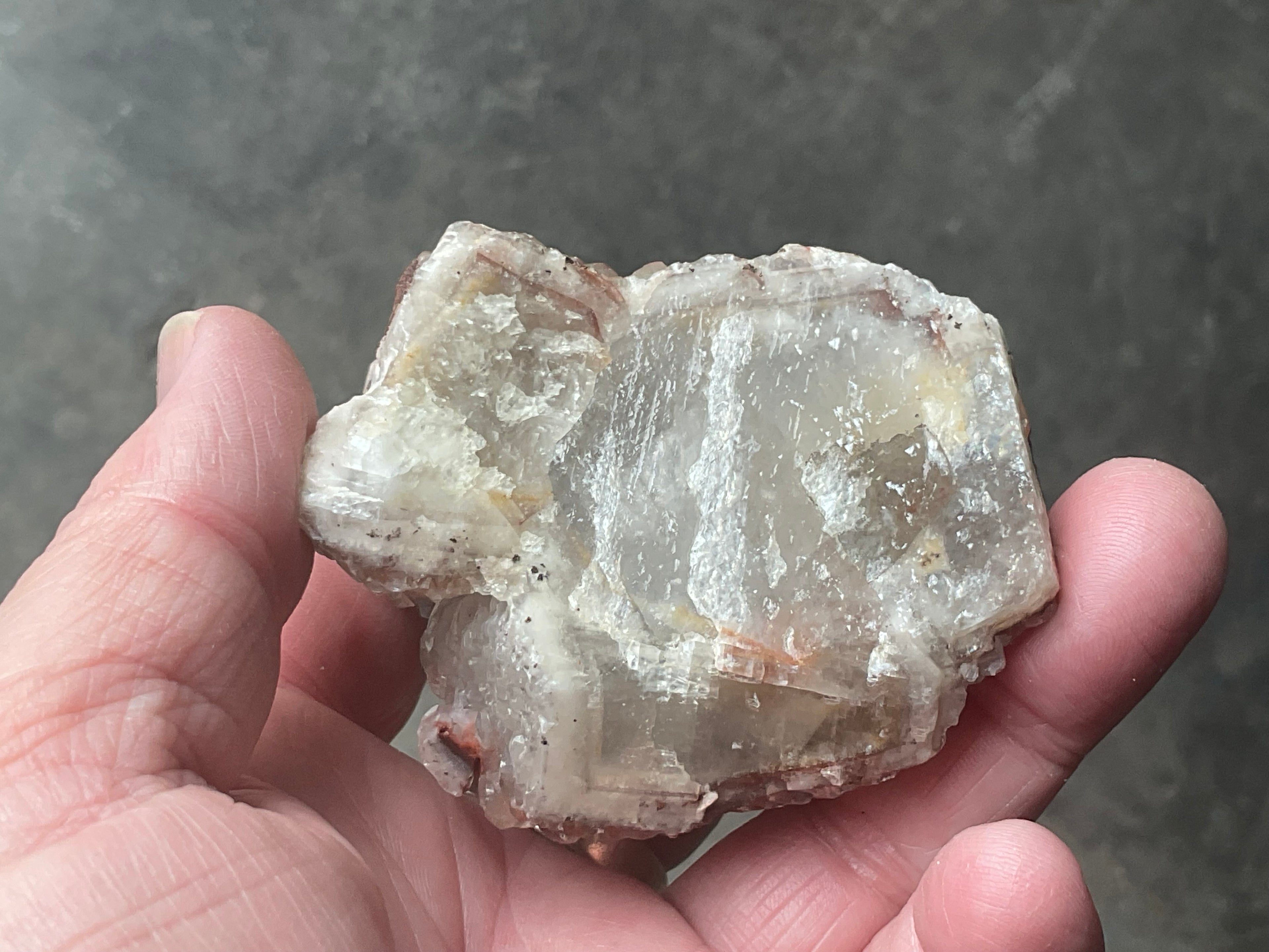 136g Red Pagoda Calcite Specimen 5C from Hubei, China