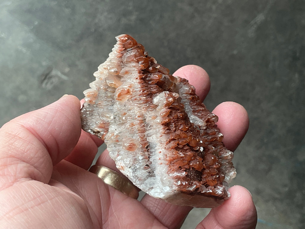 136g Red Pagoda Calcite Specimen 5C from Hubei, China