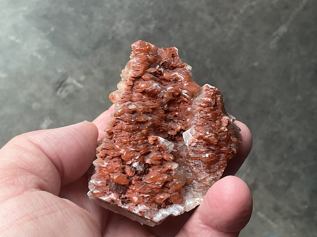 136g Red Pagoda Calcite Specimen 5C from Hubei, China