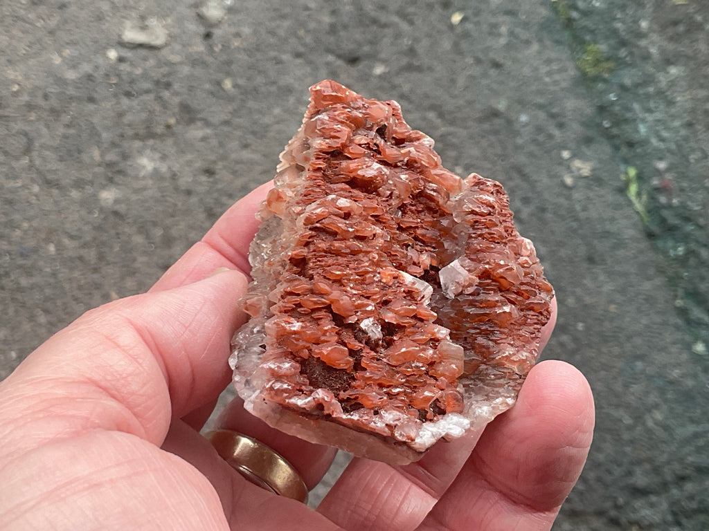 136g Red Pagoda Calcite Specimen 5C from Hubei, China