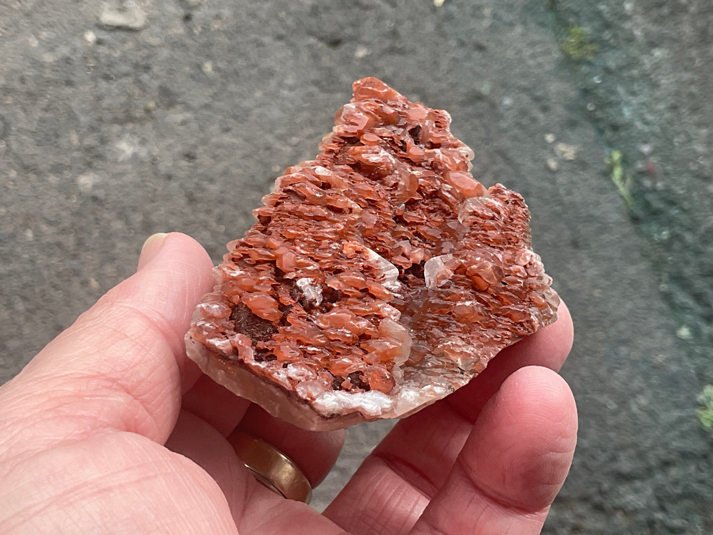 136g Red Pagoda Calcite Specimen 5C from Hubei, China