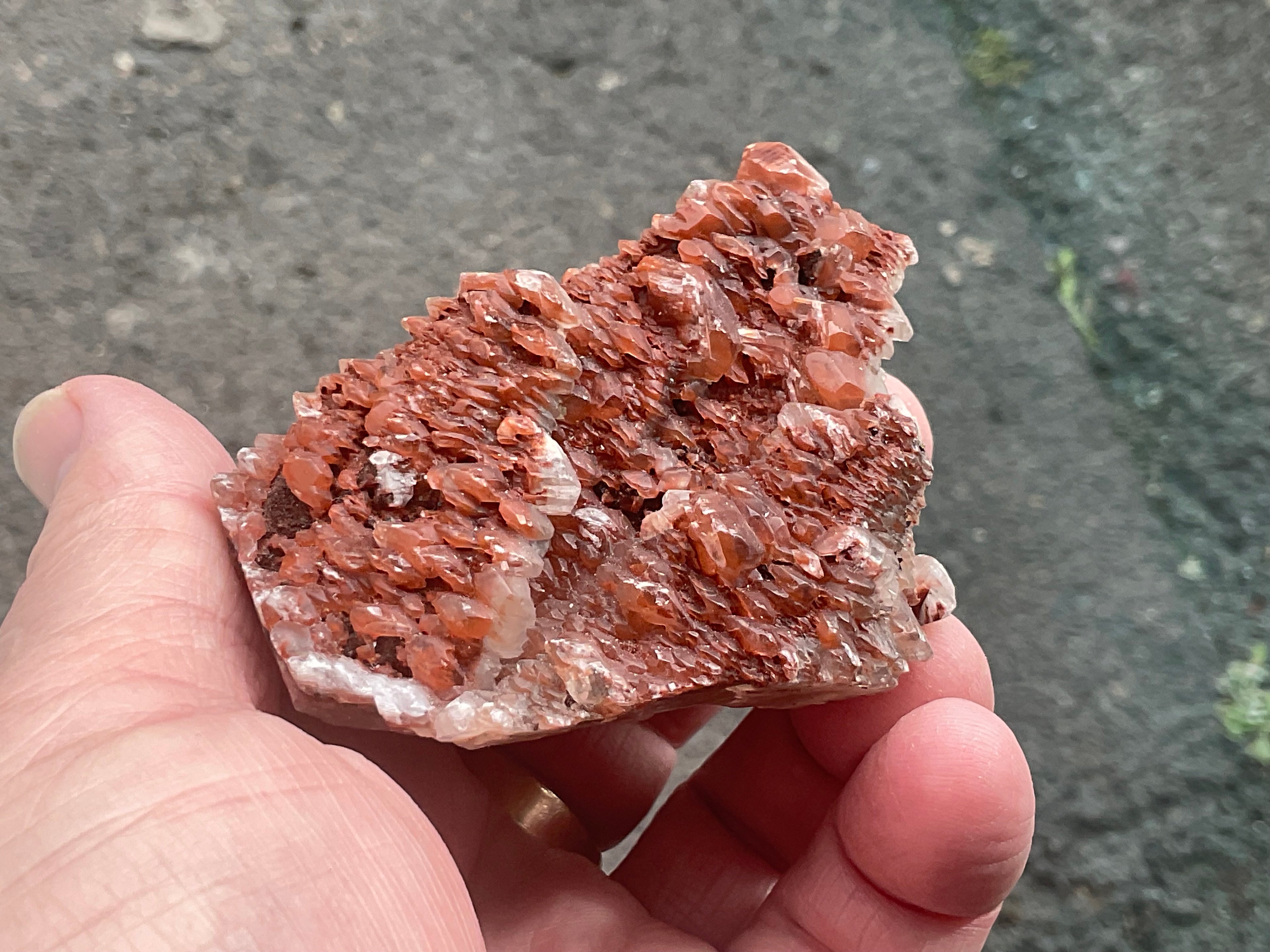 136g Red Pagoda Calcite Specimen 5C from Hubei, China