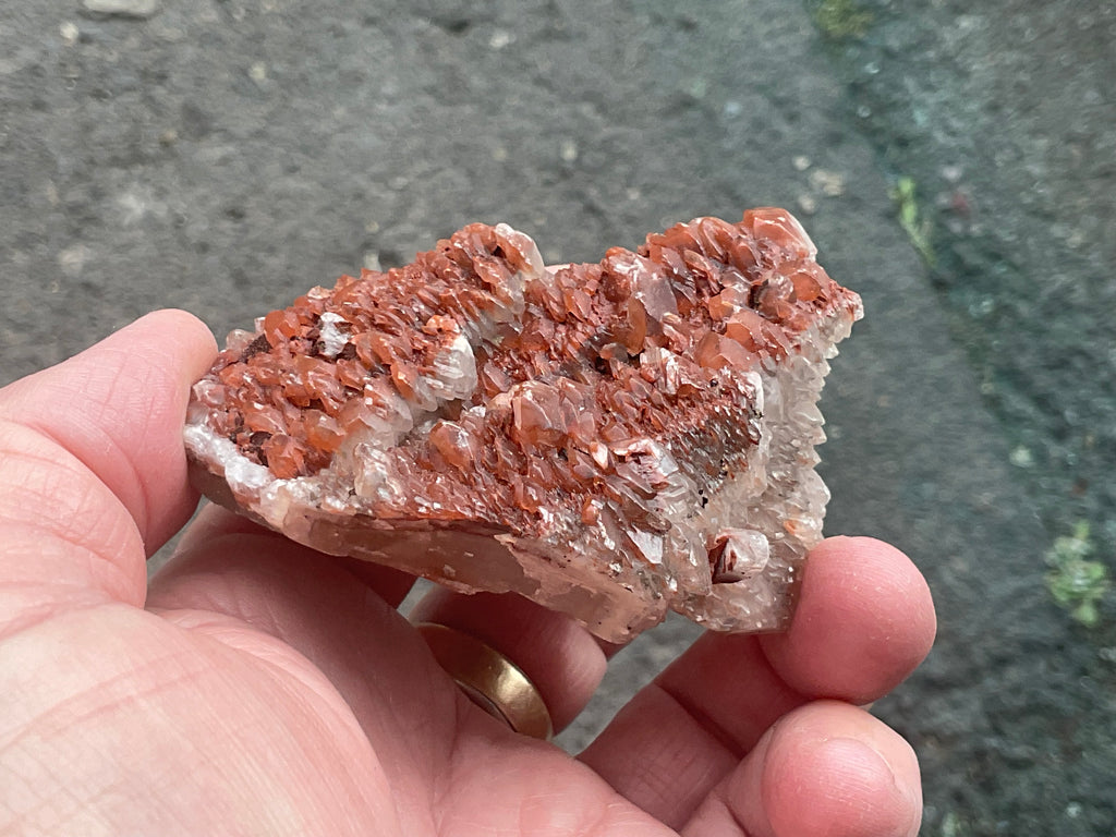 136g Red Pagoda Calcite Specimen 5C from Hubei, China